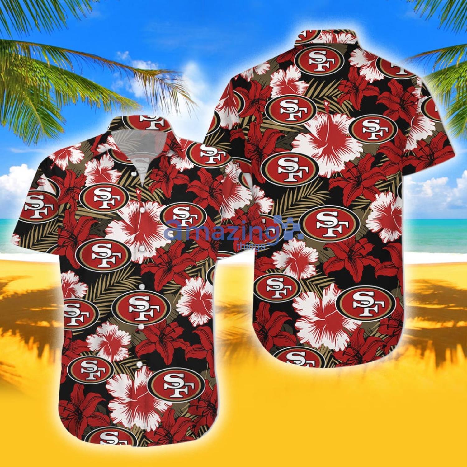 Vintage Nfl San Francisco 49ers Hawaiian Shirt Summer Beach Gift