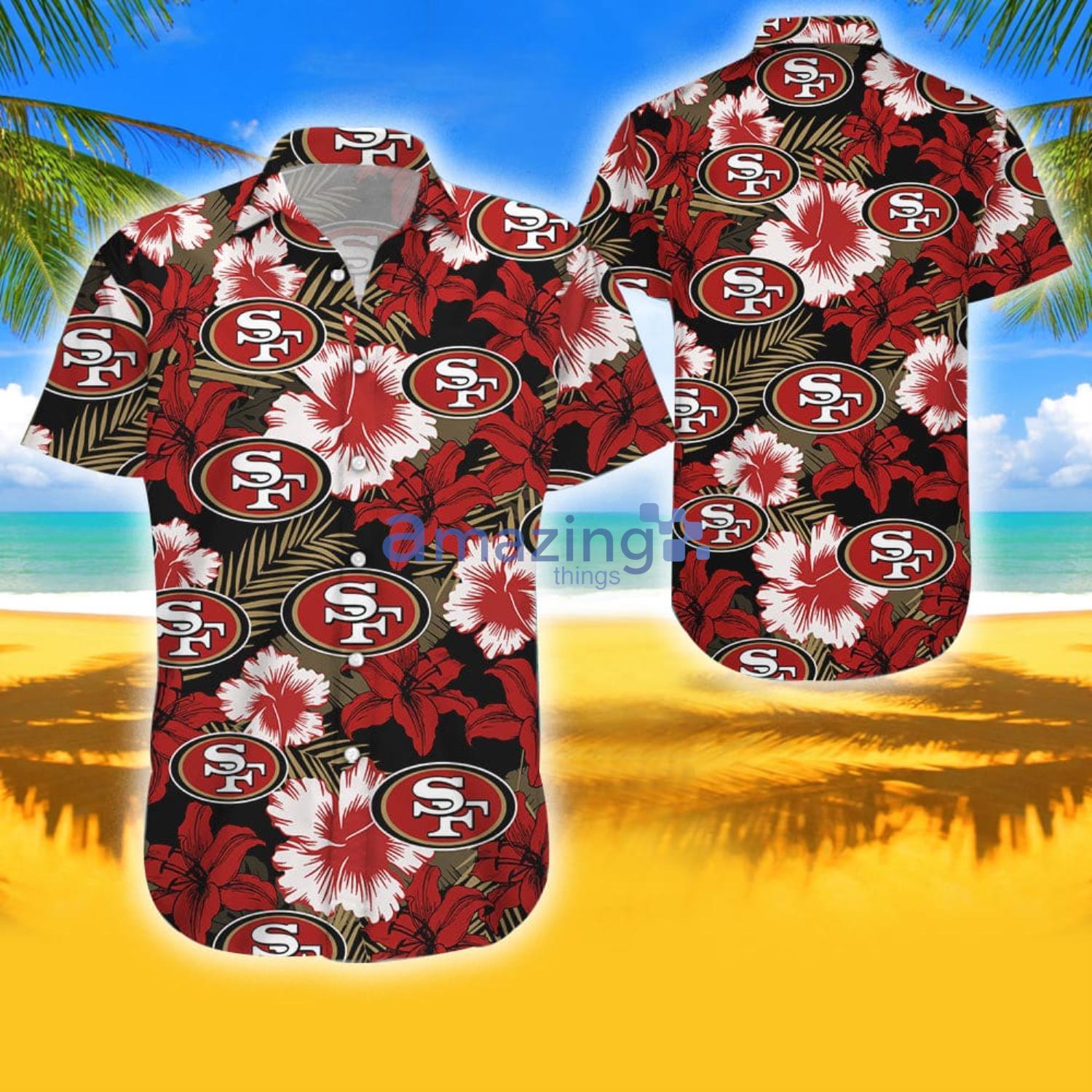 Vintage Nfl San Francisco 49ers Hawaiian Shirt Summer Beach Gift