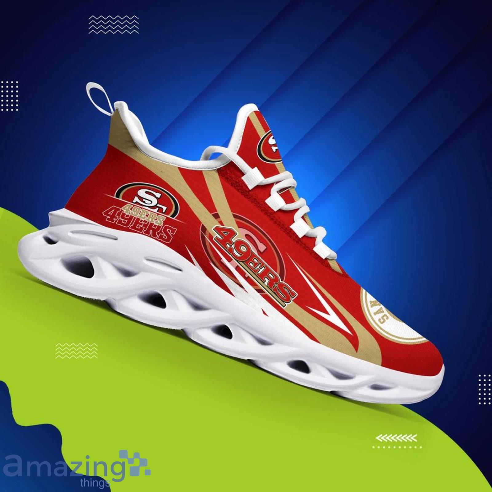 San Francisco 49ers NFL Clunky Max Soul Shoes Custom Name Best