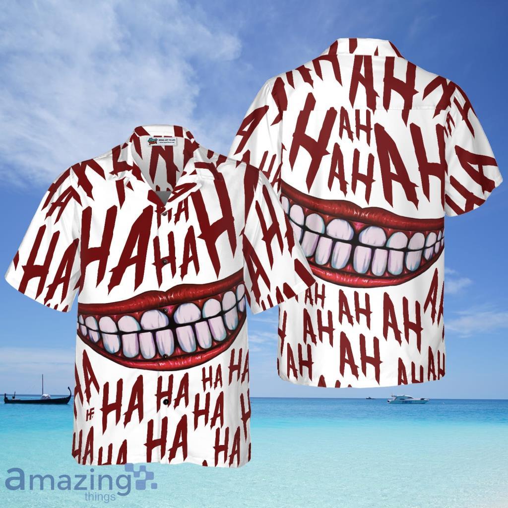 Scary Halloween Clown Smile Hawaiian Shirt - Scary Halloween Clown Smile Hawaiian Shirt
