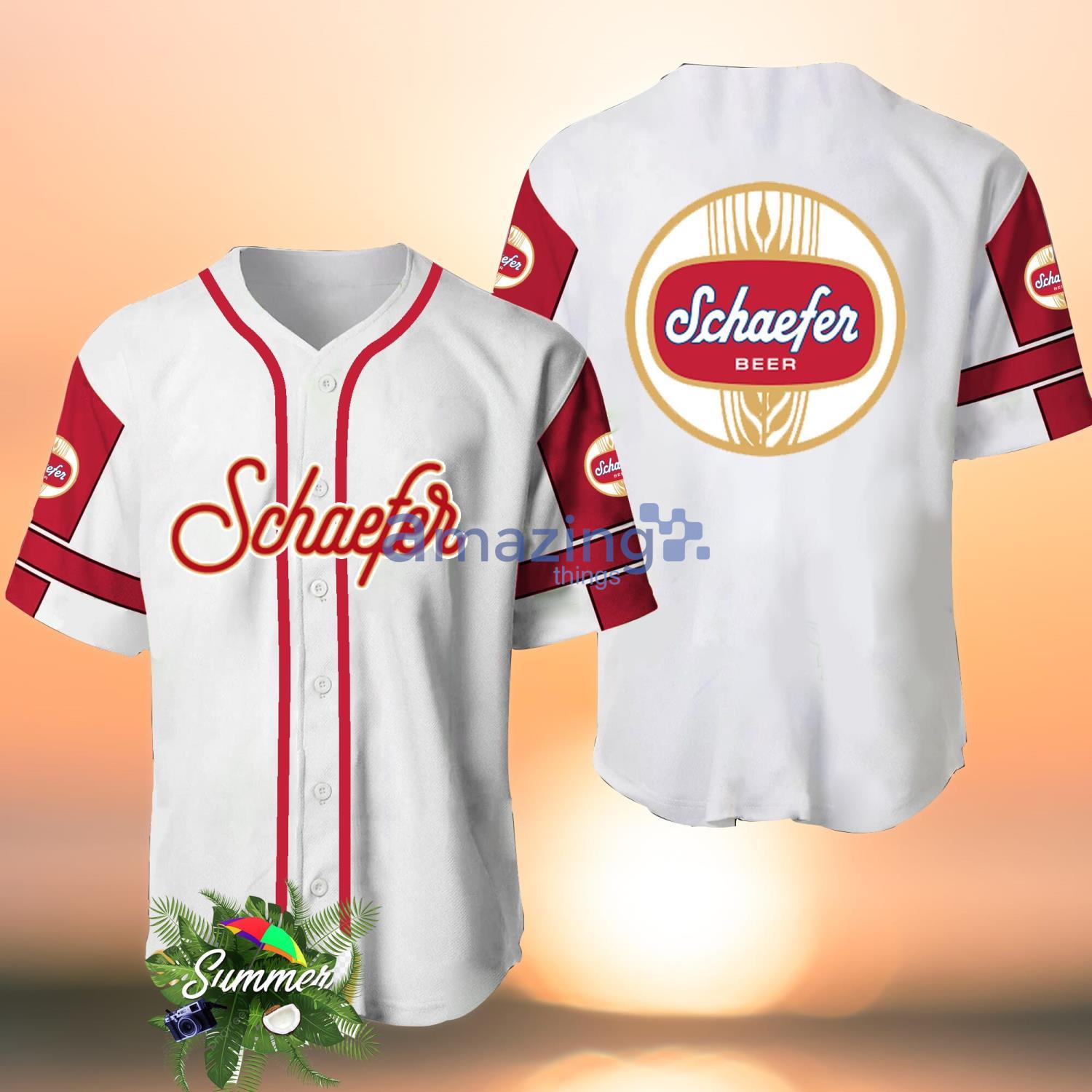 Schaefer Beer Lover Baseball Jersey Shirt For Men And Women Product Photo 1 Schaefer Beer Lover Baseball Jersey Shirt For Men And Women Product Photo 1