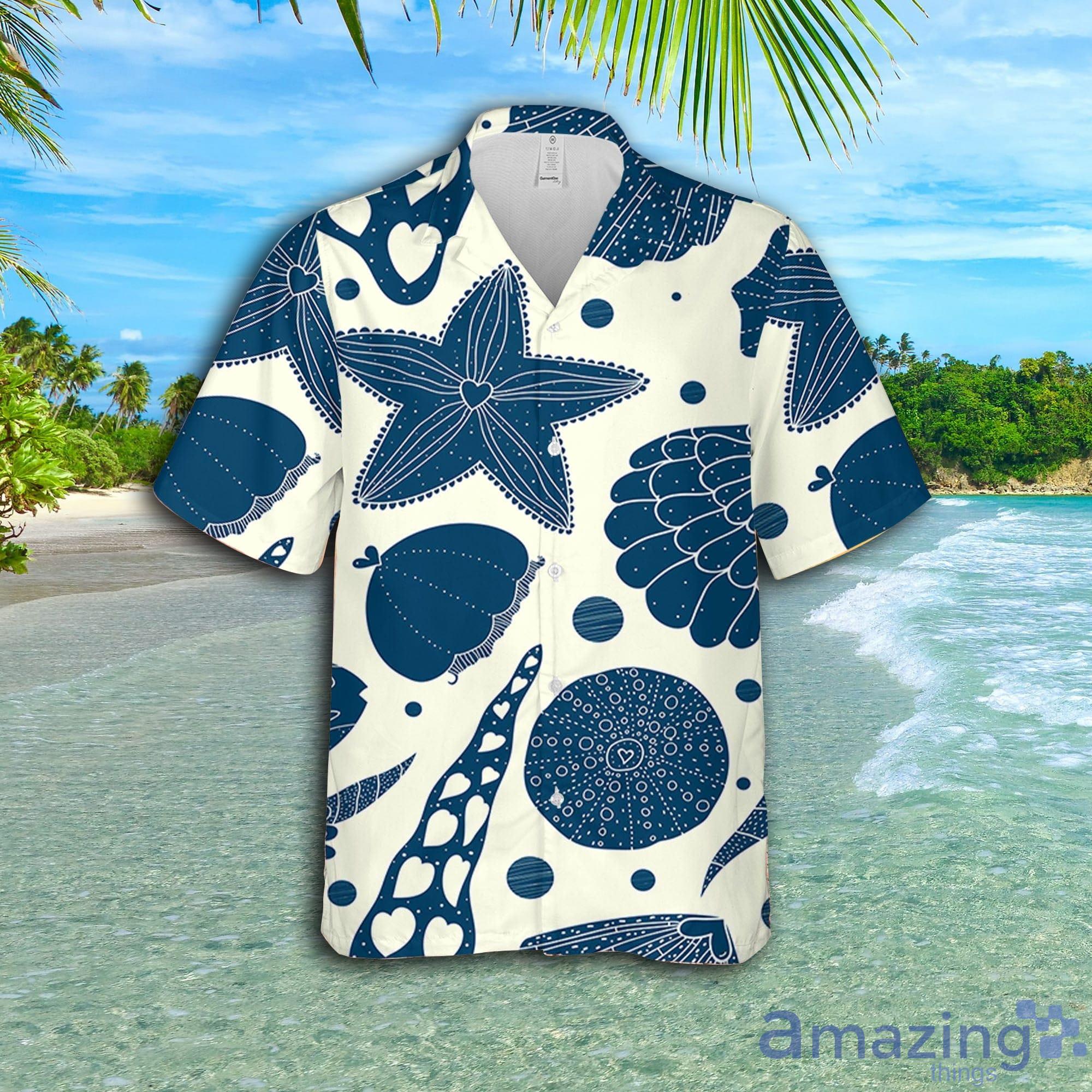 Sea Life Short Sleeve AOP Hawaiian Shirt For Summer image Sea Life Short Sleeve AOP Hawaiian Shirt For Summer Product Photo 2