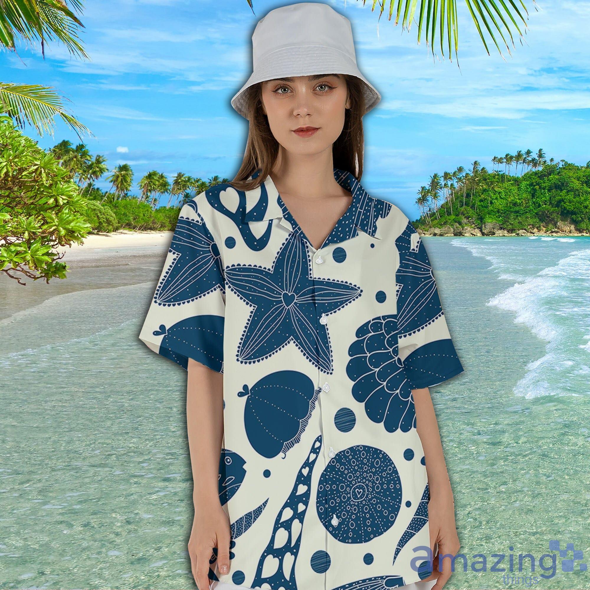 Sea Life Short Sleeve AOP Hawaiian Shirt For Summer image Sea Life Short Sleeve AOP Hawaiian Shirt For Summer Product Photo 6