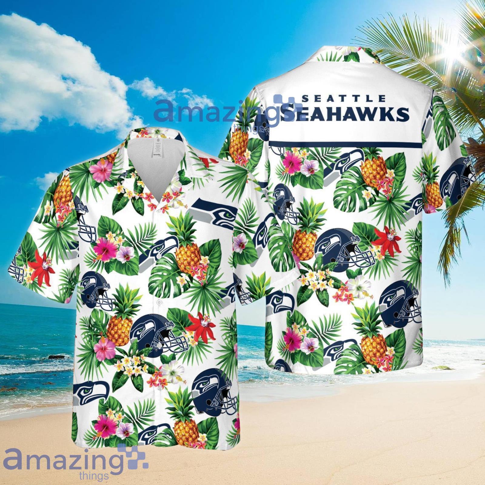 NFL Seattle Seahawks Flower Set Hawaiian Shirt And Shorts Beach