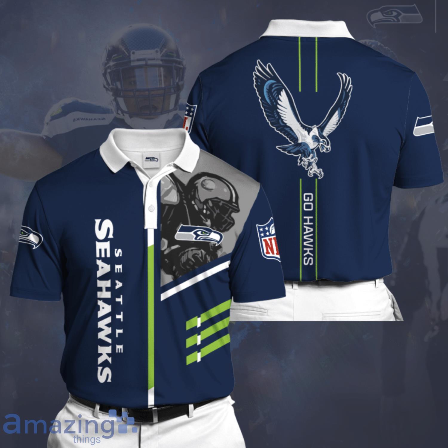 Seattle Seahawks 3D Polo Shirt - T-shirts Low Price