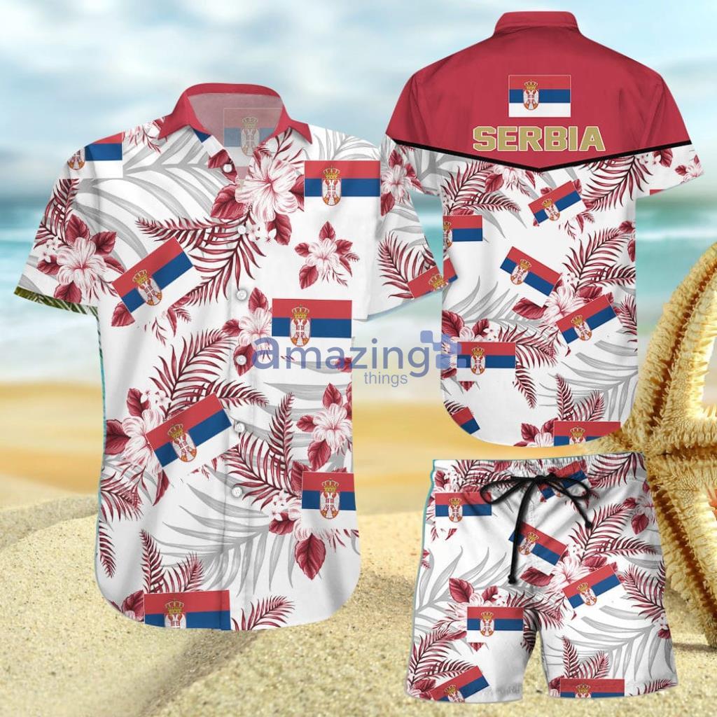 Serbia National Soccer Team, Qatar World Cup 2022, Season Winter World Cup, Hawaiian Shirt And Short - Serbia National Soccer Team, Qatar World Cup 2022, Season Winter World Cup, Hawaiian Shirt And Short