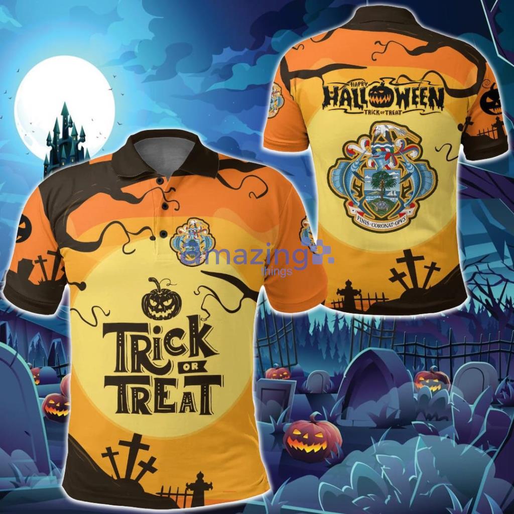 Seychelles Halloween Trick or Treat Polo Shirt - Seychelles Halloween Trick or Treat Polo Shirt Seychelles Halloween Trick or Treat Polo Shirt - Seychelles Halloween Trick or Treat Polo Shirt