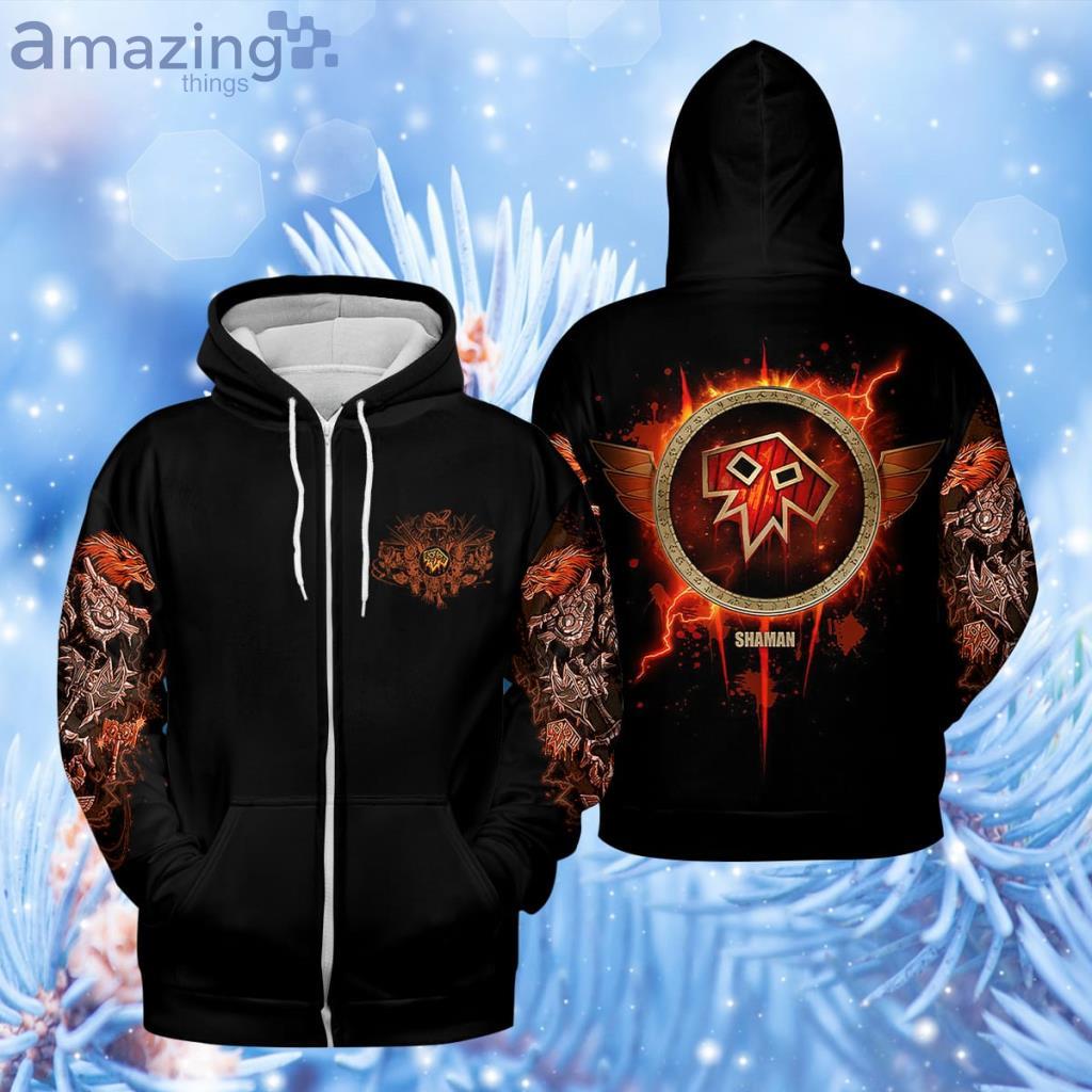 Shaman Class Icon Zip Hoodie 3D - Shaman Class Icon Zip Hoodie 3D