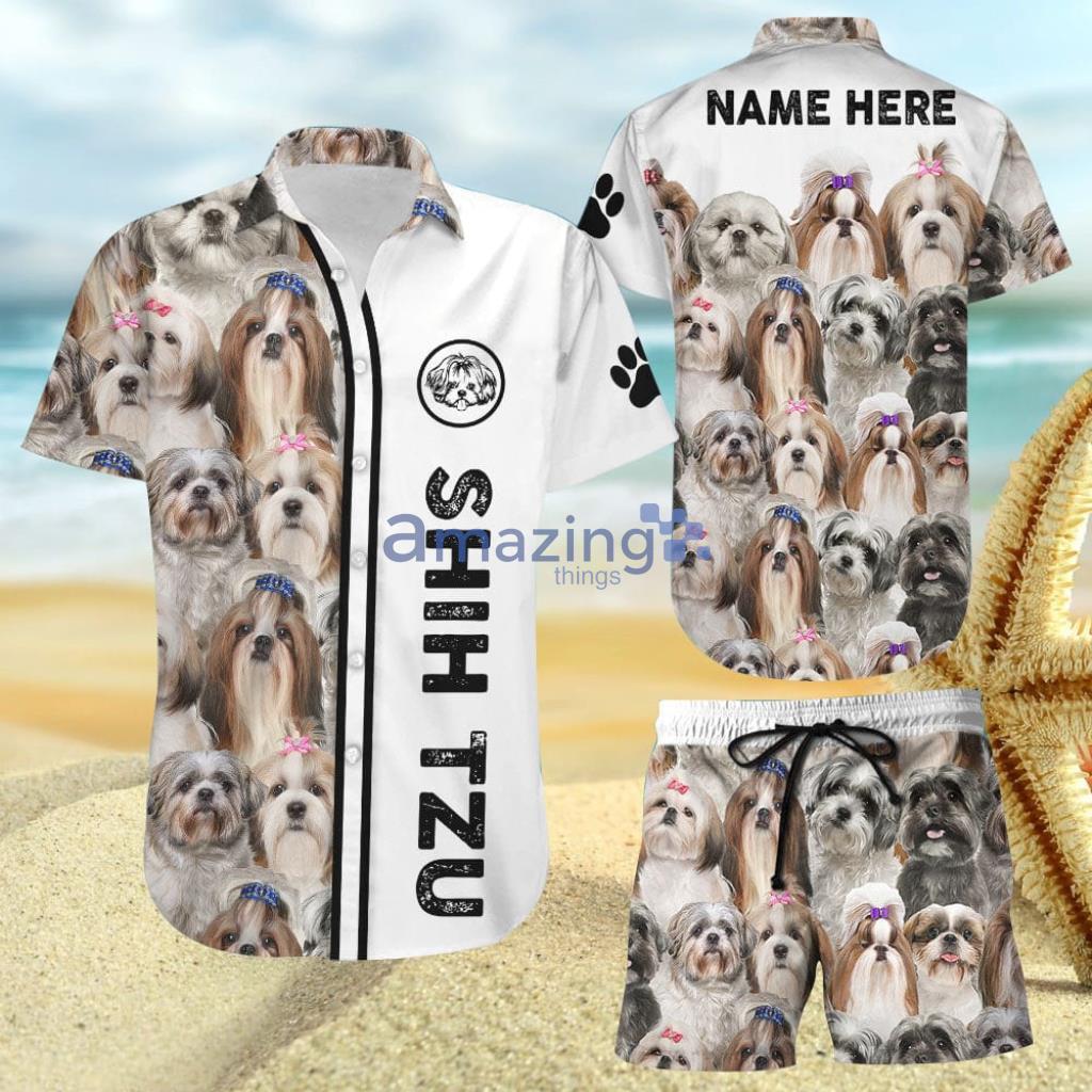 Shih Tzu Hawaiian Shirt - Personalized Shih Tzu Dog Faces Hawaiian Shirt And Short - Shih Tzu Hawaiian Shirt - Personalized Shih Tzu Dog Faces Hawaiian Shirt And Short