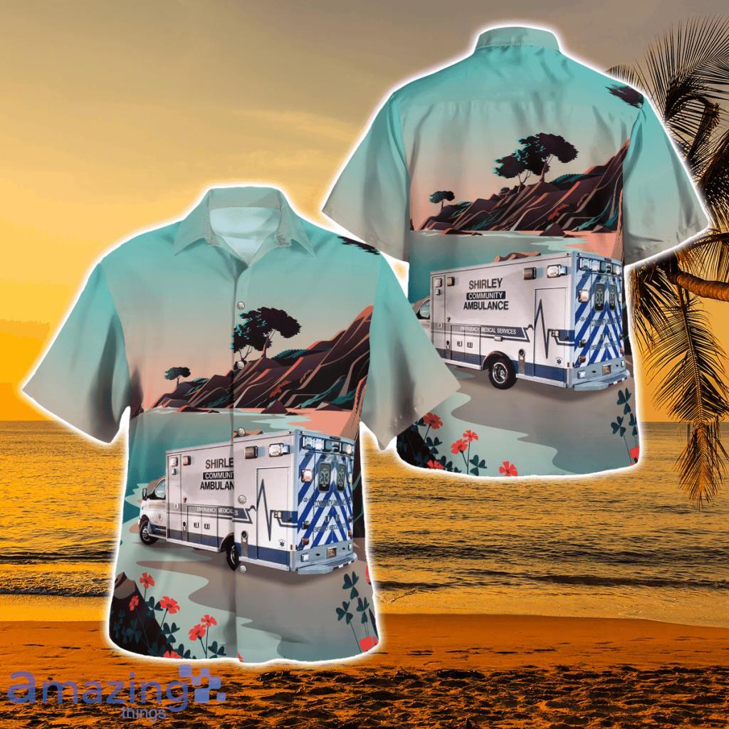 Shirley, New York, Shirley Community Ambulance Hawaiian Shirt - Shirley, New York, Shirley Community Ambulance Hawaiian Shirt