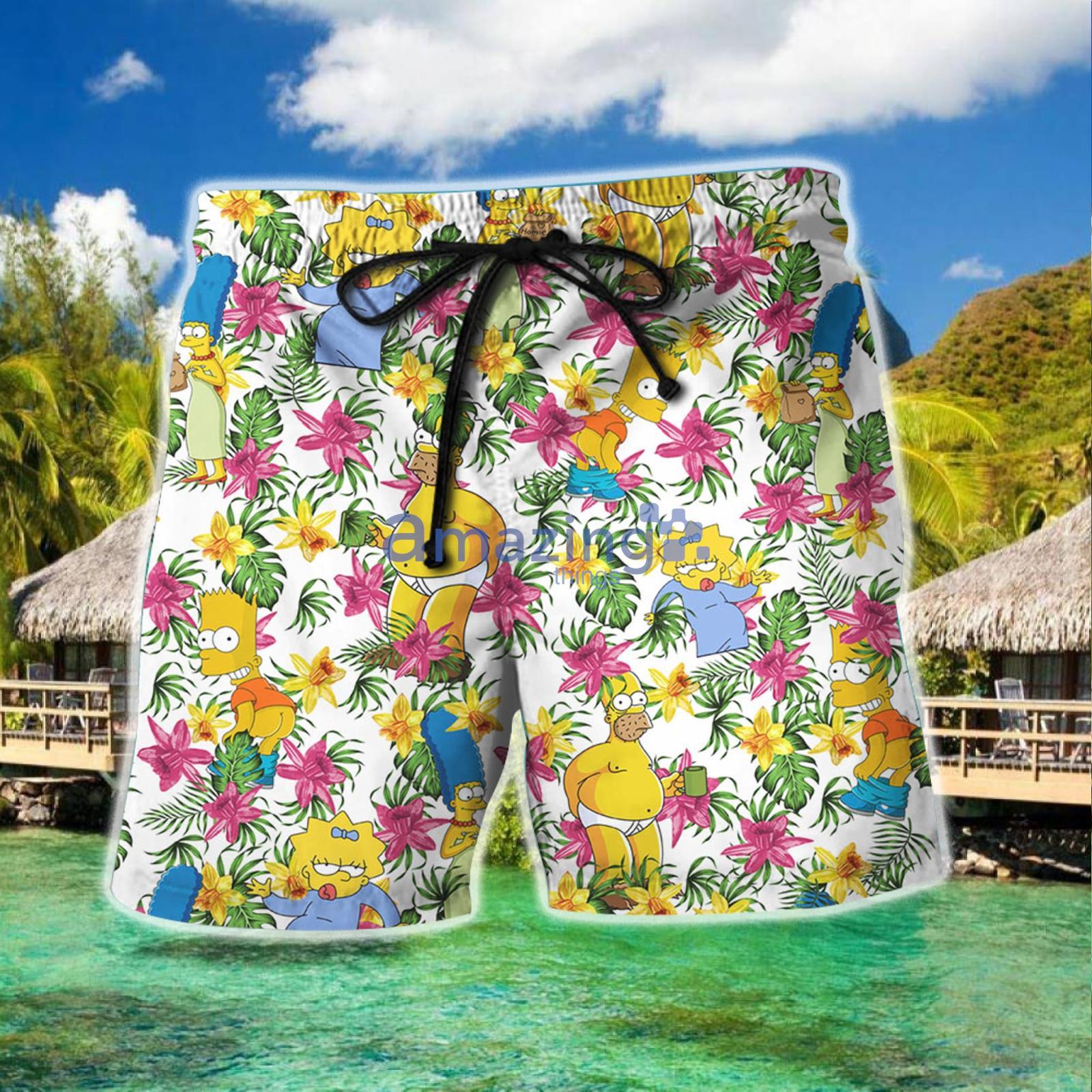 Simpson Gt Vintage Combo Hawaiian Shirt And Shorts Gift For Summer Vacation image Simpson Gt Vintage Combo Hawaiian Shirt And Shorts Gift For Summer Vacation Product Photo 2