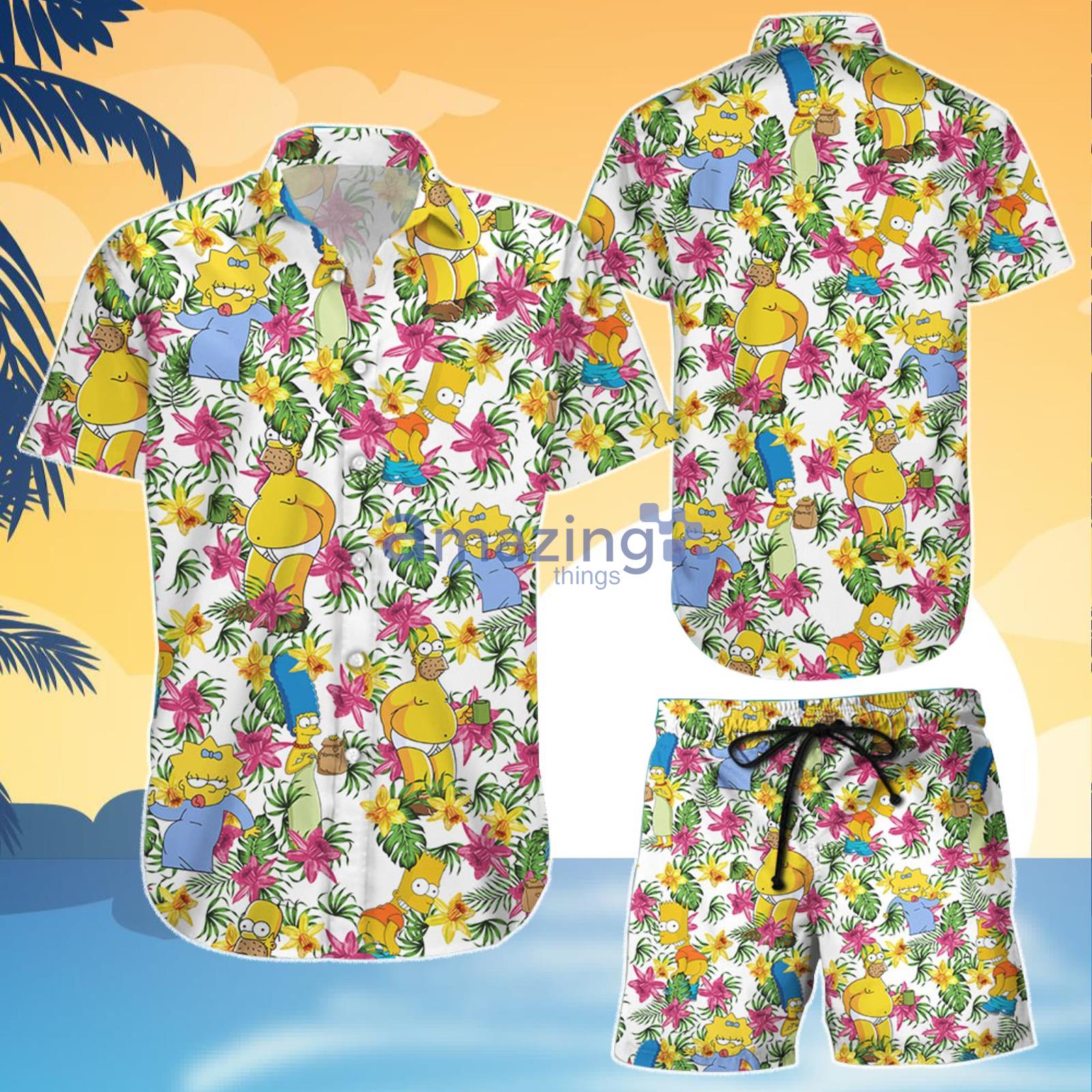 Simpson Gt Vintage Combo Hawaiian Shirt And Shorts Gift For Summer Vacation Product Photo 1