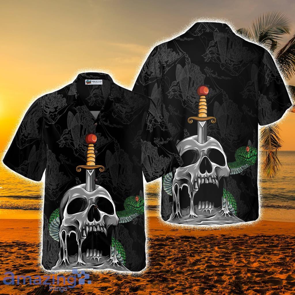 Skull And Snake Gothic Hawaiian Shirt - Skull And Snake Gothic Hawaiian Shirt Skull And Snake Gothic Hawaiian Shirt - Skull And Snake Gothic Hawaiian Shirt