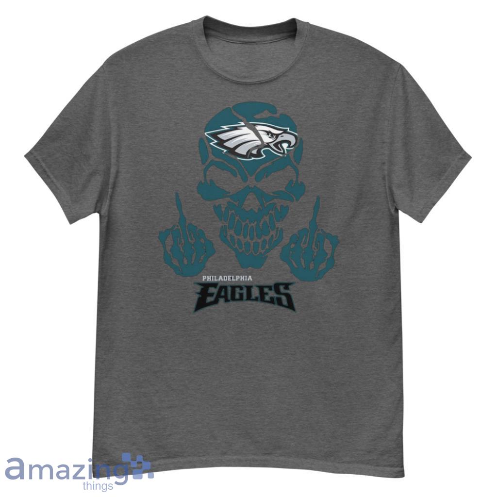 Skull Philadelphia Eagles NFL Shirt - G500 Men’s Classic T-Shirt-1