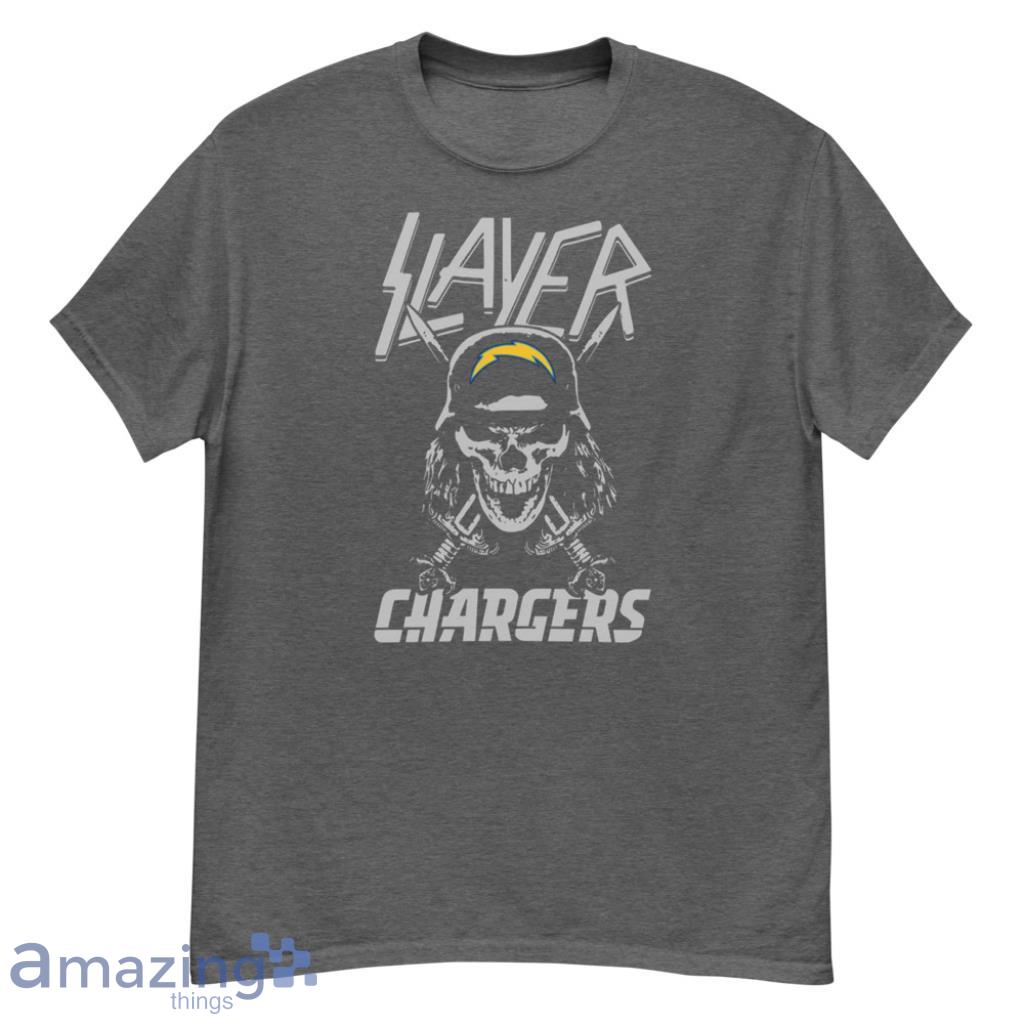 Slayer Skull Los Angeles Chargers NFL Shirt - G500 Men’s Classic T-Shirt-1