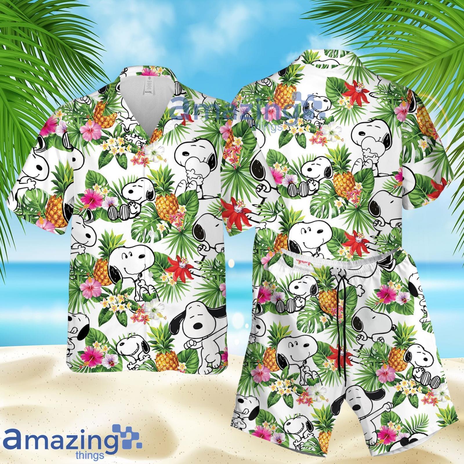 Mickey Mouse Floral Tropical Pineapple Hawaiian Shirt, Matching