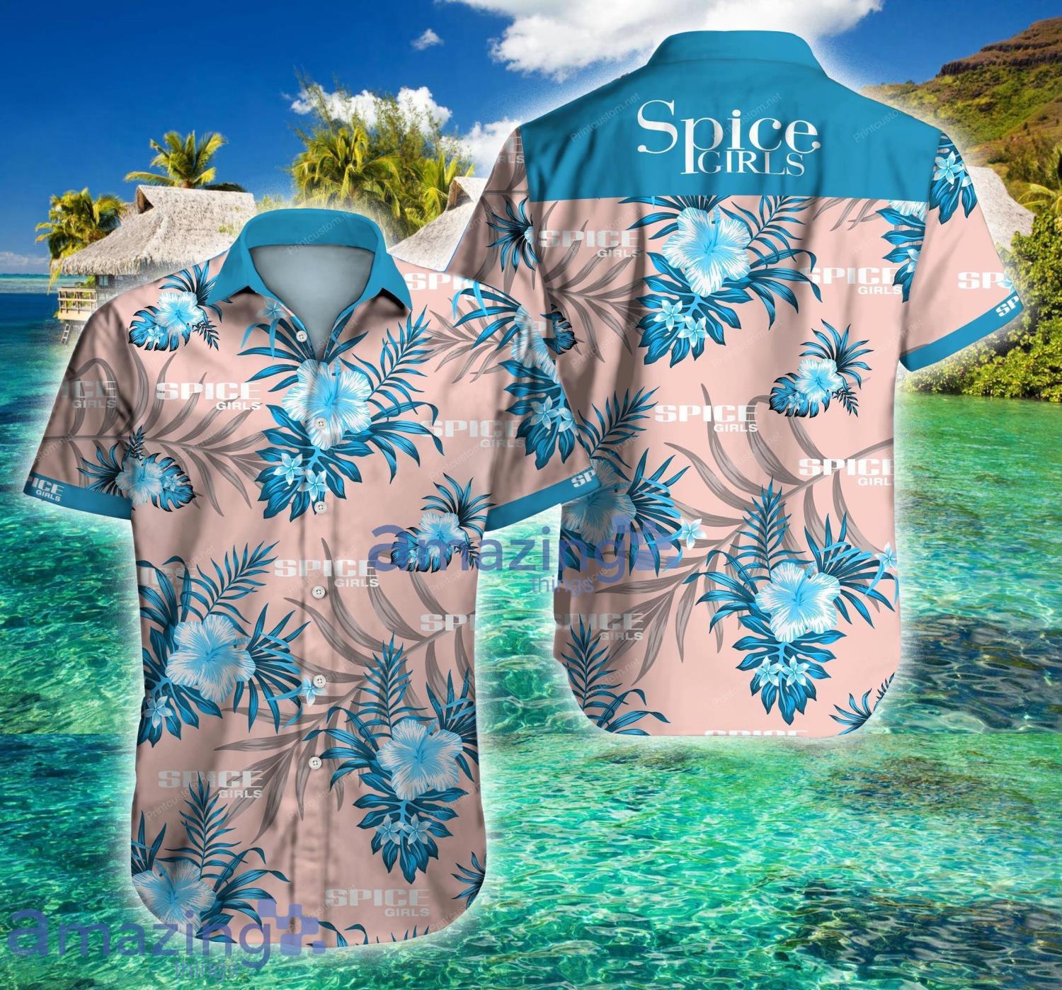Spice Girls Summer Tropical Short Sleeve Hawaiian Shirt For Men And Women Product Photo 1