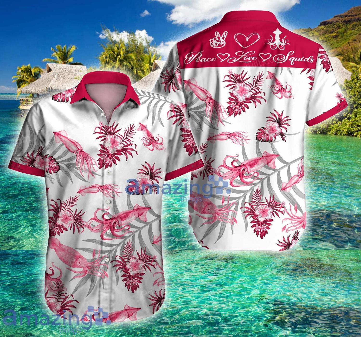 Squids Lovers 3D Summer Tropical Short Sleeve Hawaiian Shirt For Men And Women Product Photo 1