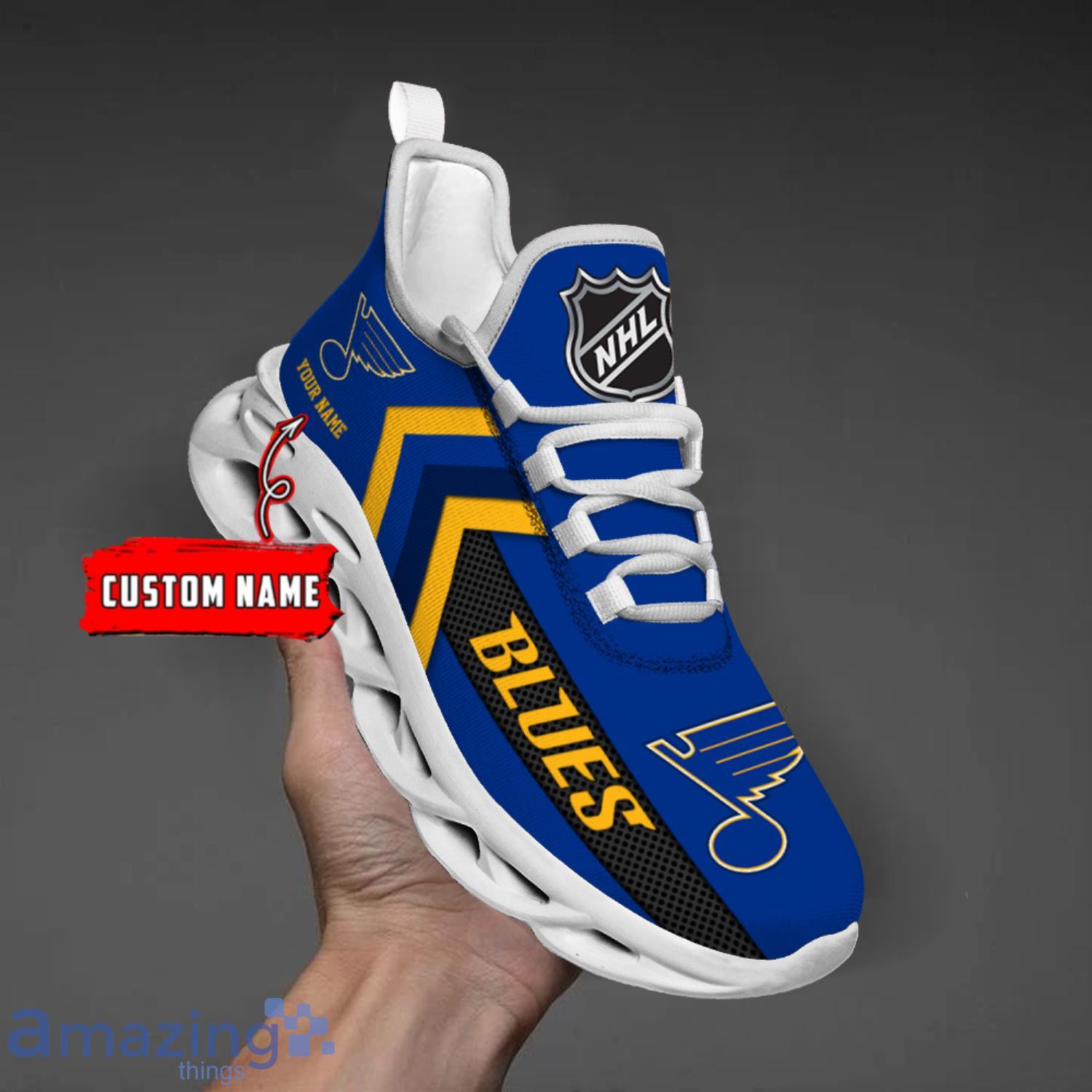 St. Louis Blues Custom Name Men And Women Max Soul Shoes Running
