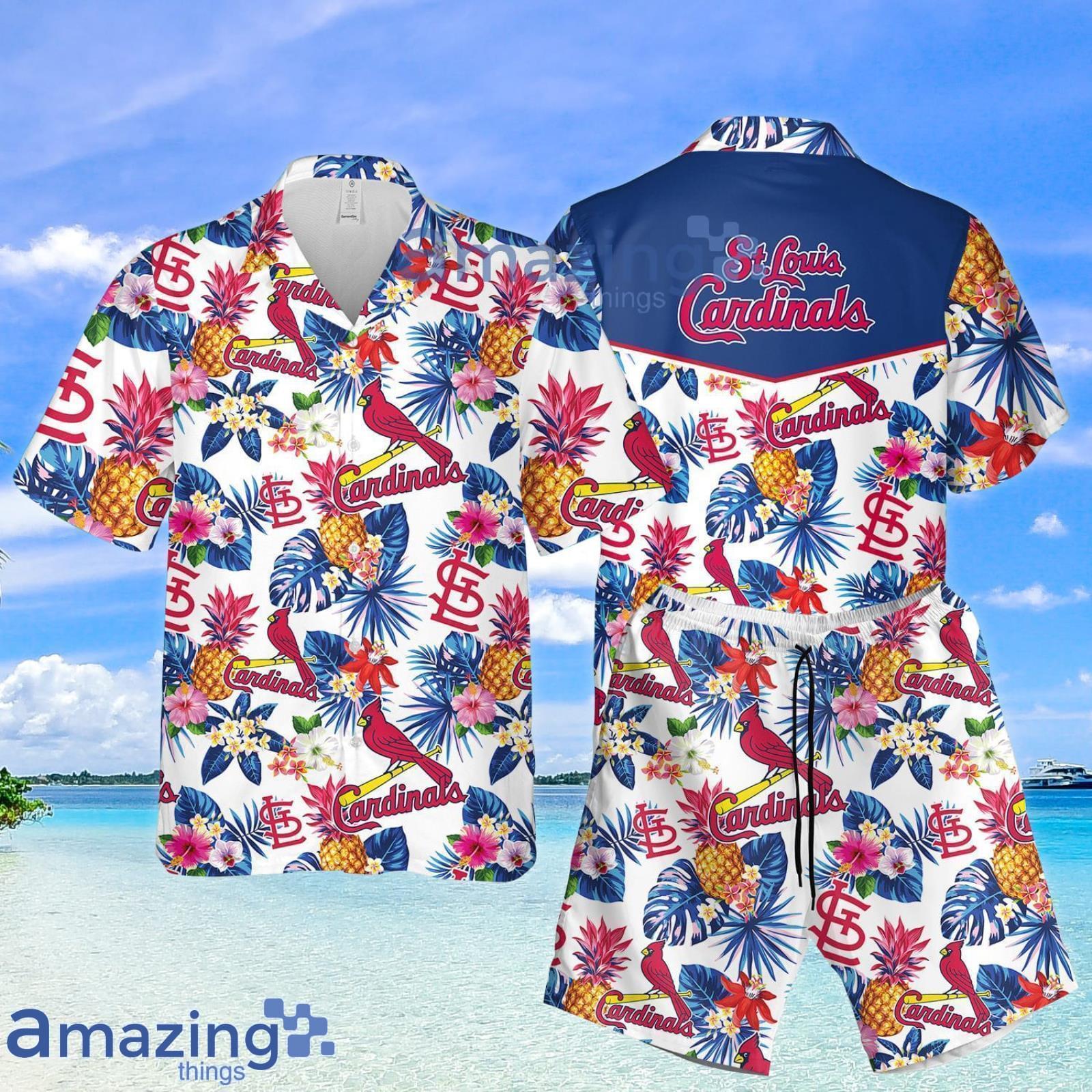 St Louis Cardinals Hawaiian Shirt And Shorts Summer Vacation Gift