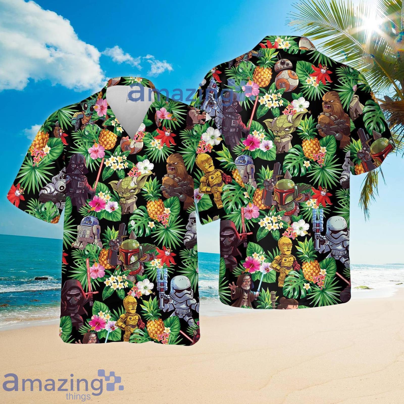 Star Wars Hawaii Style Pineapple Tropical Flower Summer Set Hawaiian Shirt And Shorts Product Photo 1