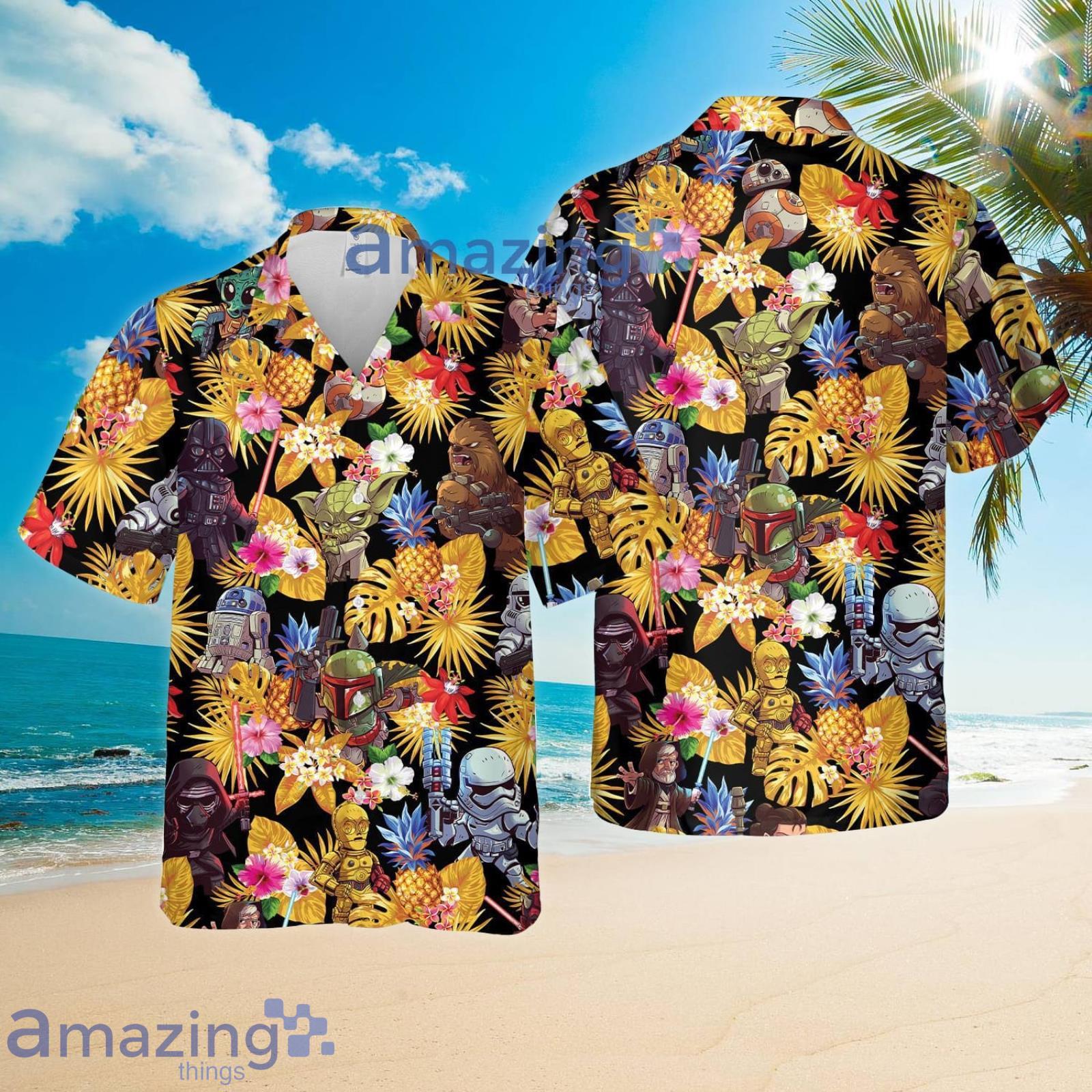 Star Wars Tropical Pineapple Tropical Flower Summer Set Hawaiian Shirt And Shorts Product Photo 1