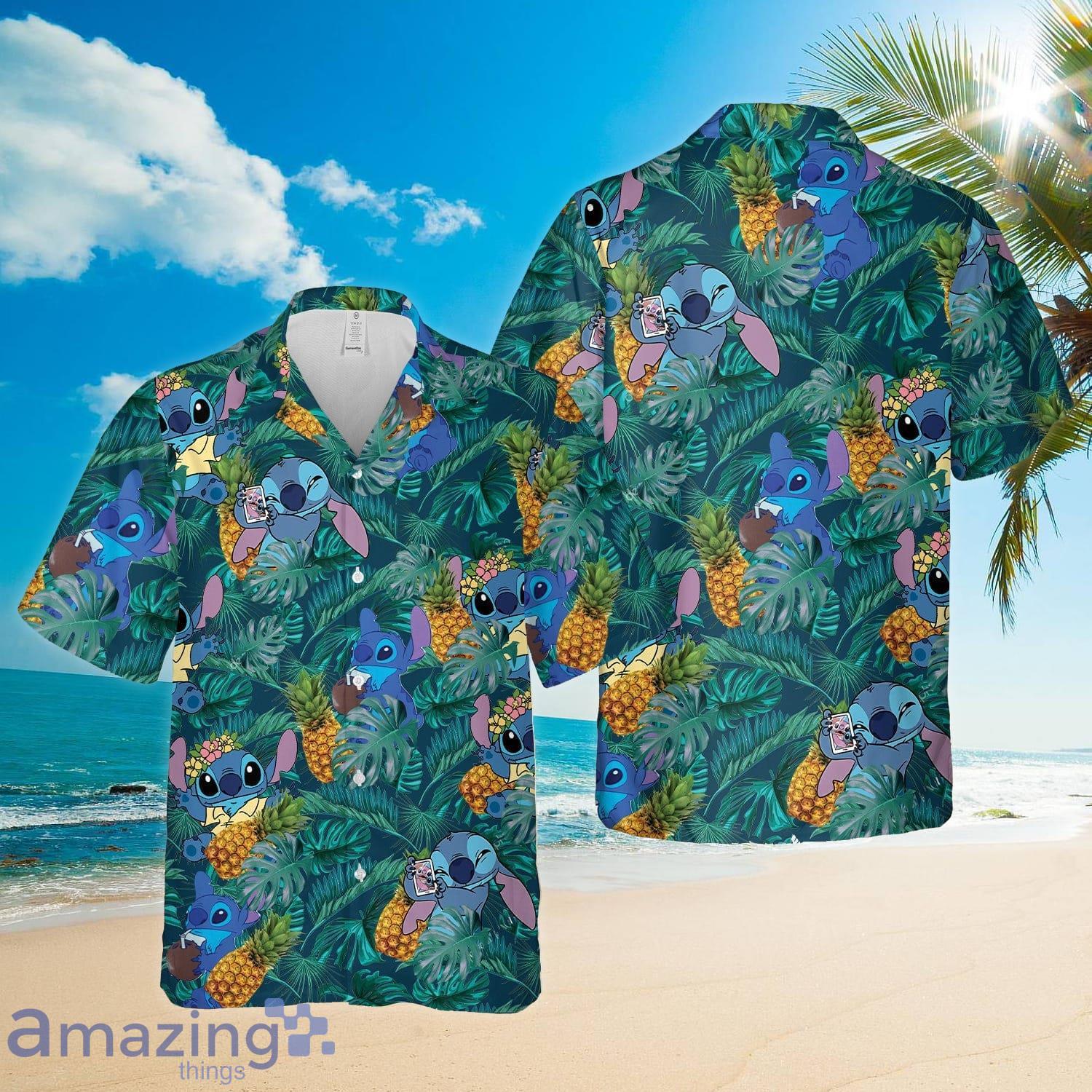 Stitch Hawaiian Shirt Funny Stitch Beach Shirt Stitch Summer Shirts Product Photo 1