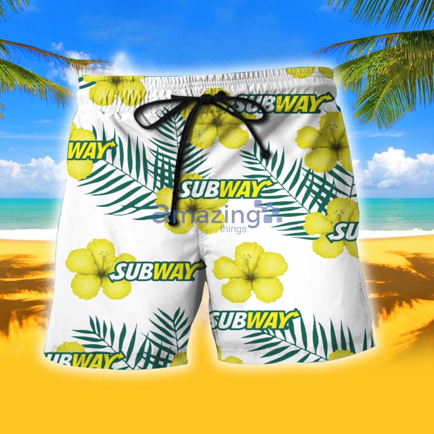 Subway Unisex Tropical Aloha Combo Hawaiian Shirt And Shorts Gift For Summer image Subway Unisex Tropical Aloha Combo Hawaiian Shirt And Shorts Gift For Summer Product Photo 2