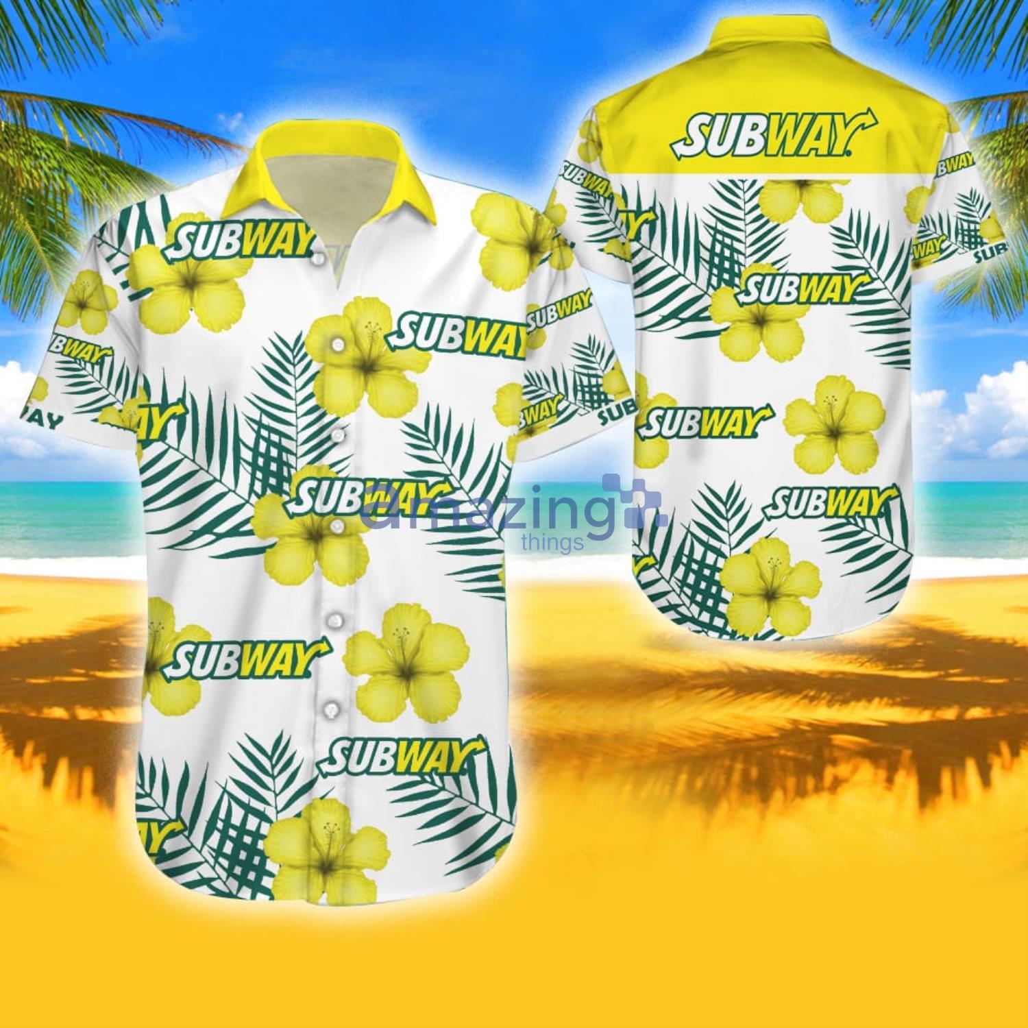 Subway Unisex Tropical Aloha Combo Hawaiian Shirt And Shorts Gift For Summer Product Photo 1