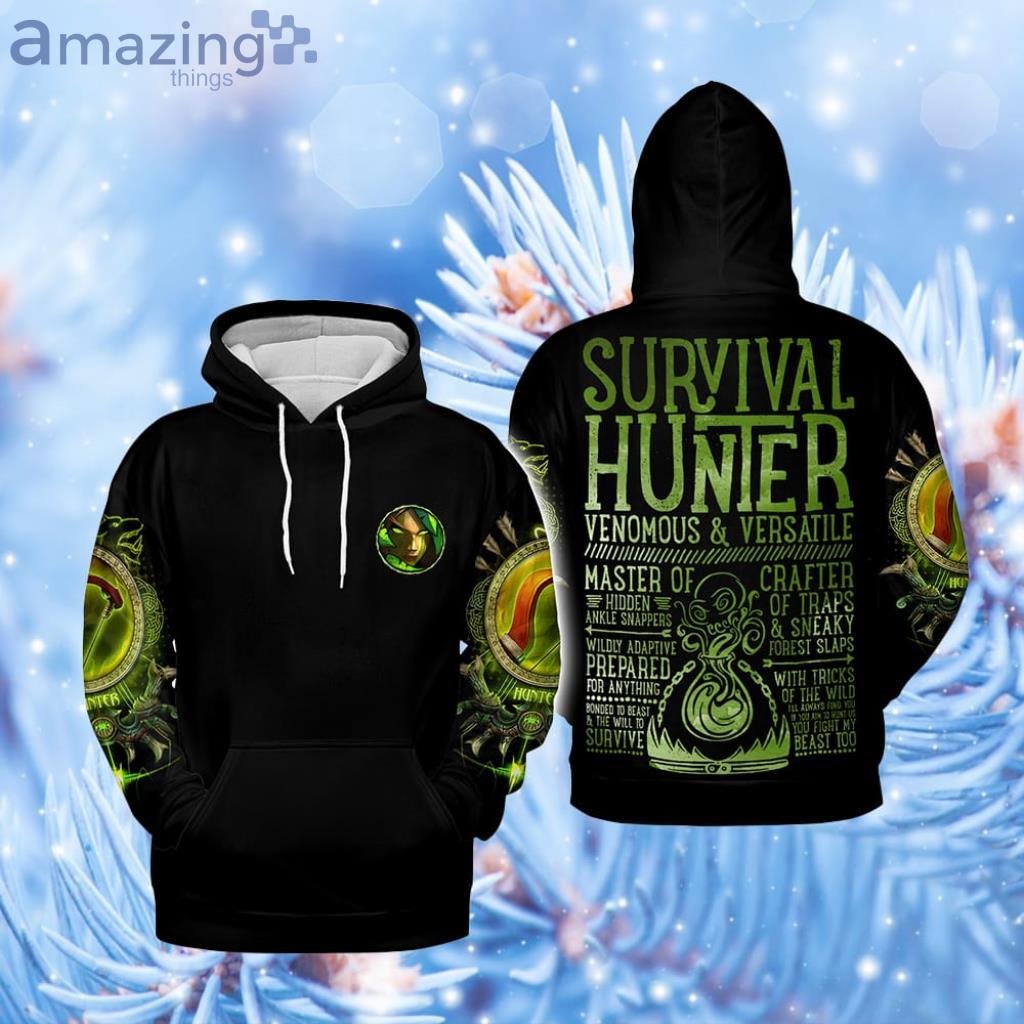 Survival Hunter Guide Hunter Class Hoodie 3D - Survival Hunter Guide Hunter Class Hoodie 3D