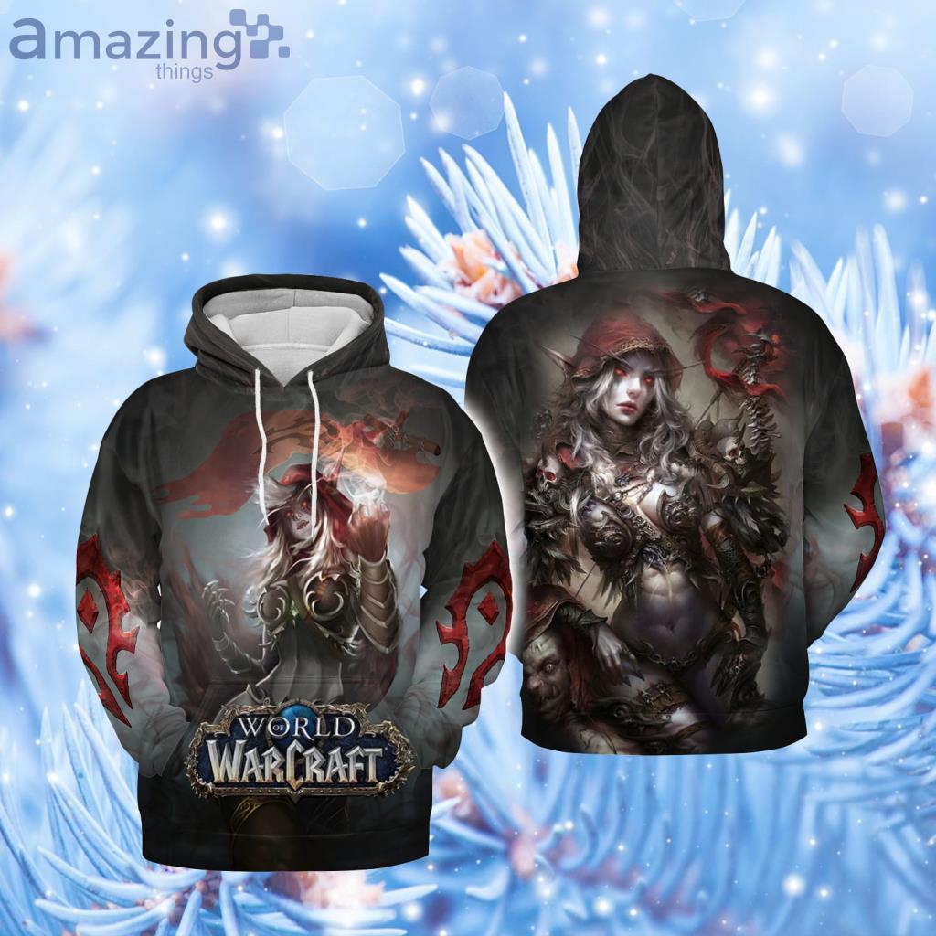 Sylvanas Windrunner Dark Lady WoW AOP Hoodie 3D - Sylvanas Windrunner Dark Lady WoW AOP Hoodie 3D