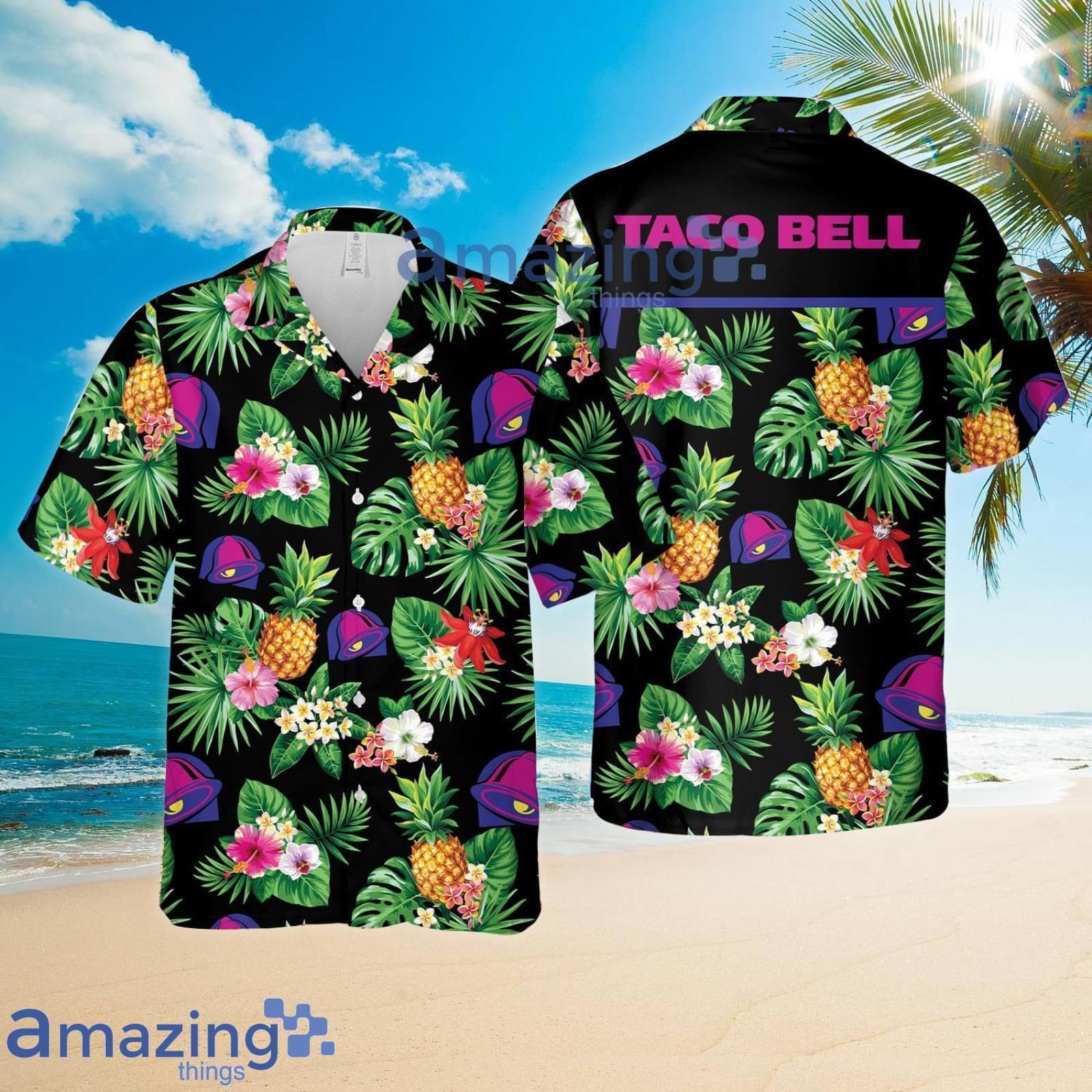 Taco Bell Lover Hawaii Style Pineapple Summer Set Hawaiian Shirt And Shorts Product Photo 1