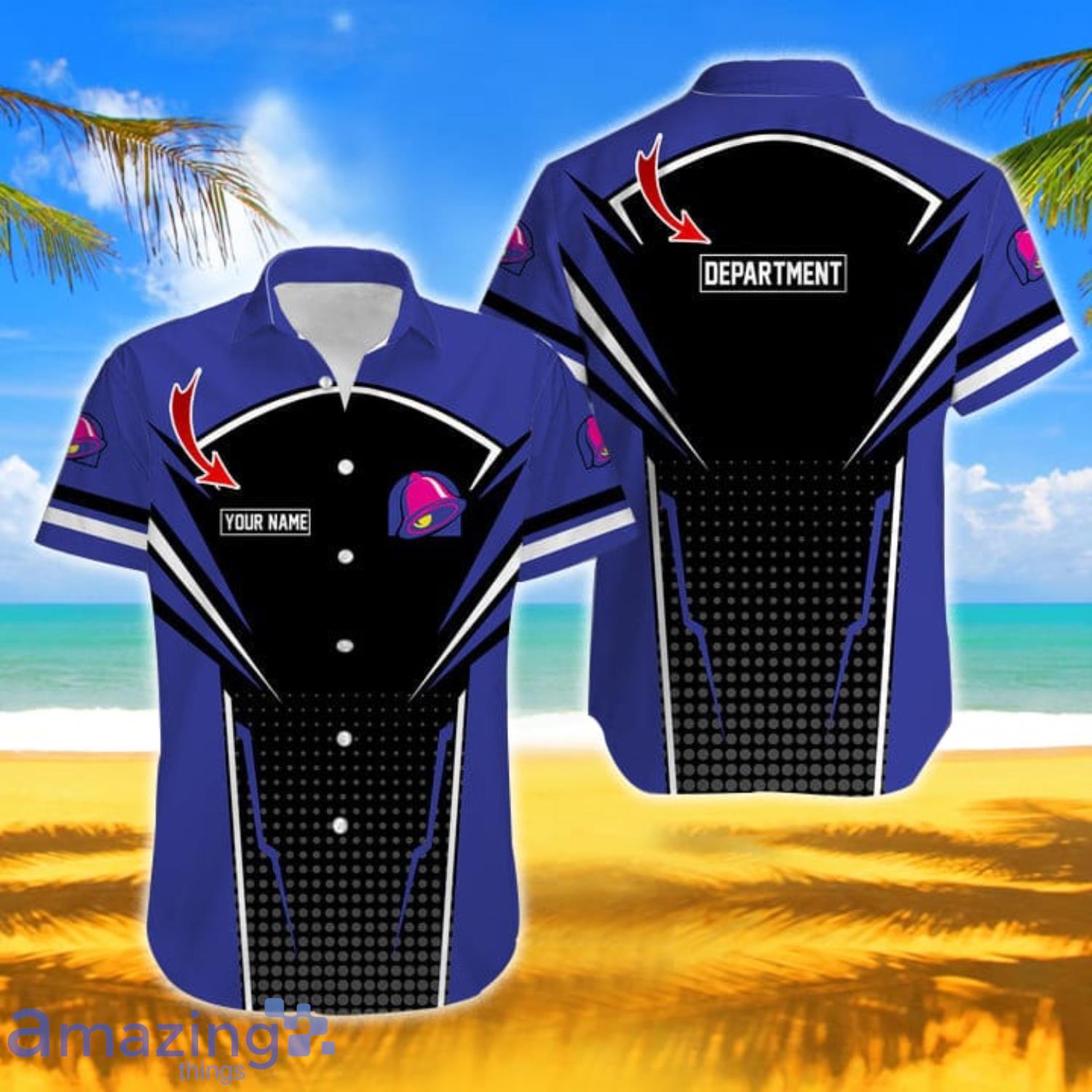 Taco Bell Personalized Name Hawaiian Shirt Gift For Summer Vacation Product Photo 1