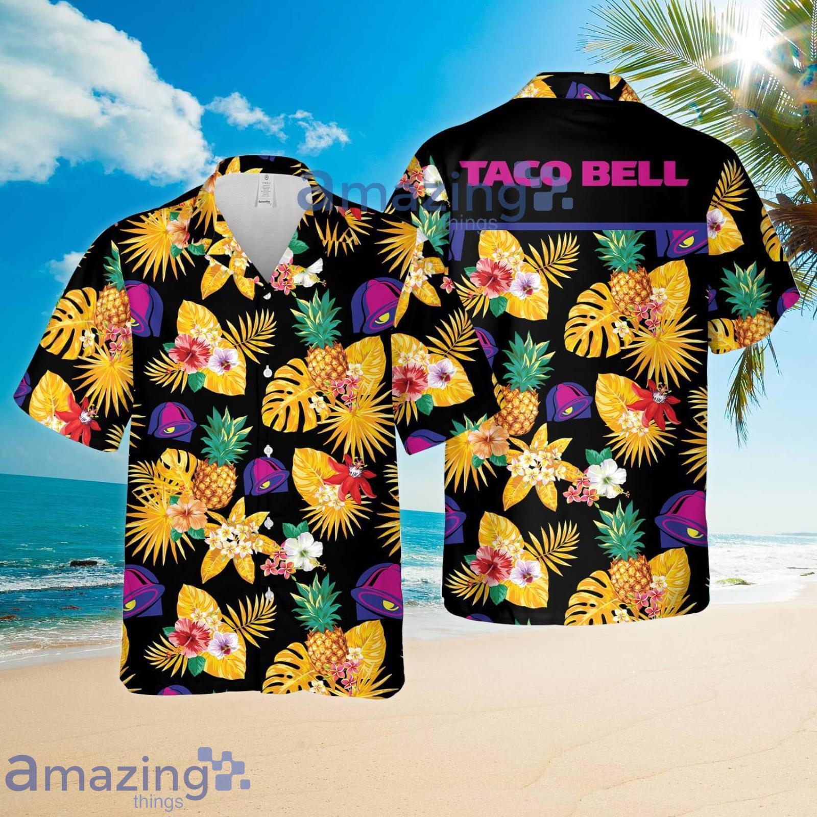 Taco Bell Tropical Beach Summer Set Hawaiian Shirt And Shorts Product Photo 1