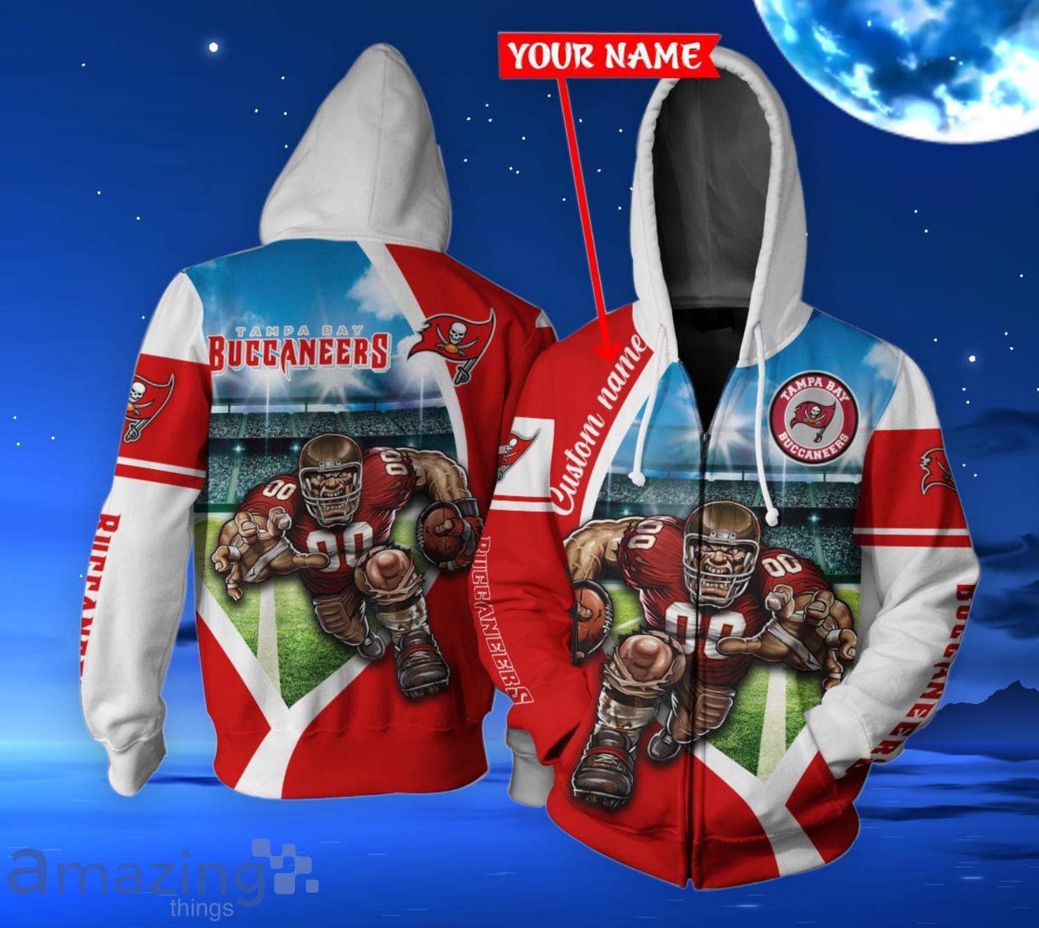 Personalized Tampa Bay Buccaneers Clothing 3D Inspiring Skull Bucs