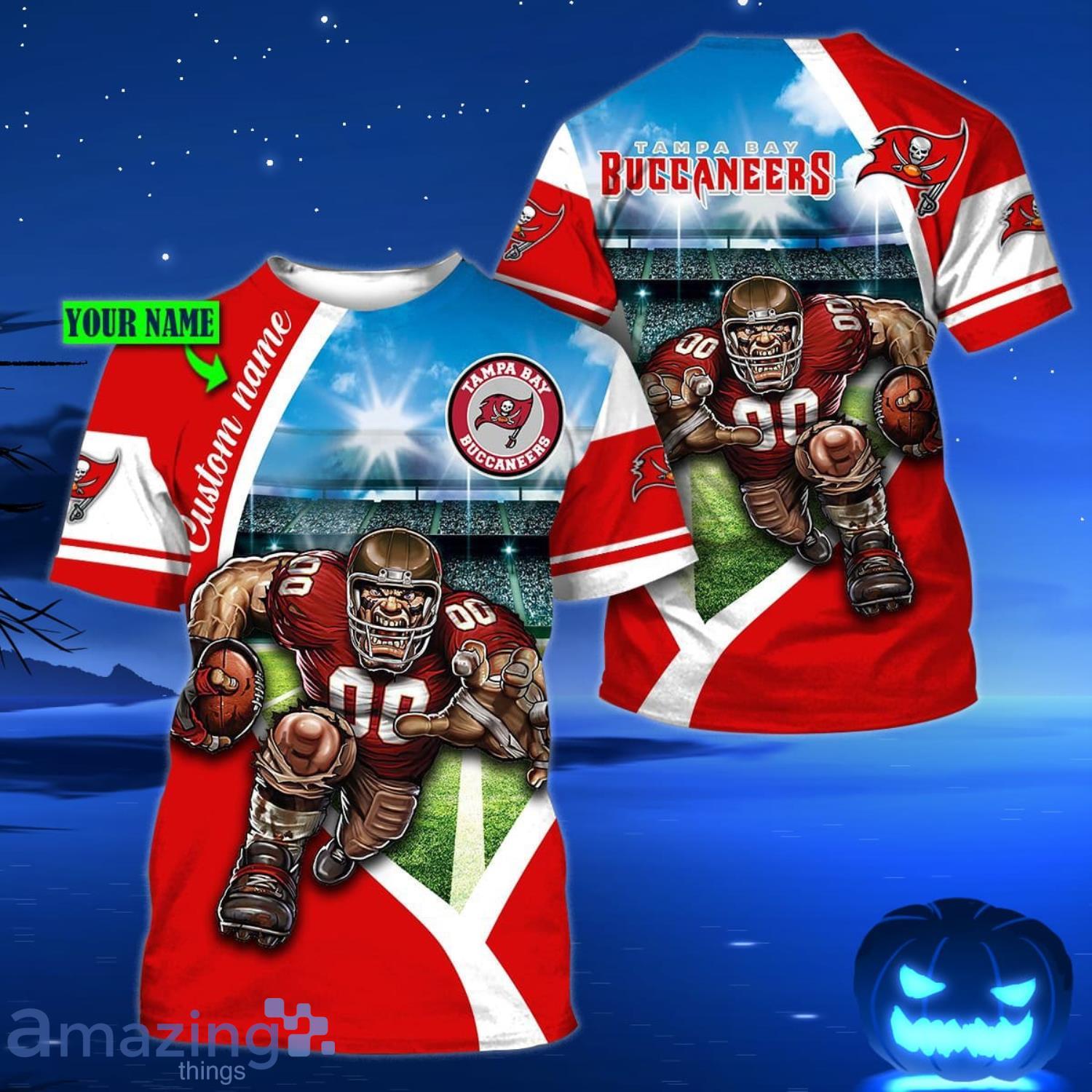 Tampa Bay Buccaneers Personalized Name Number Metallica 3D