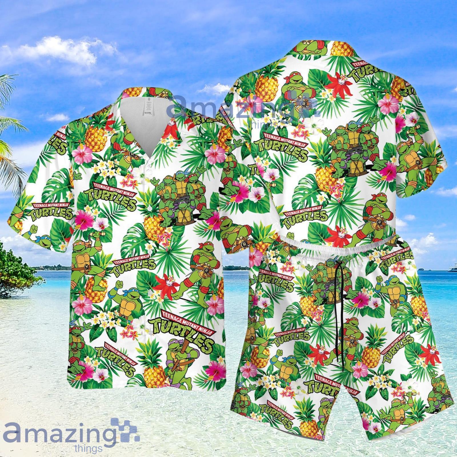 Kung Fu Teenage Ninja Turtles Short-Sleeve Hawaiian Shirt For Summer