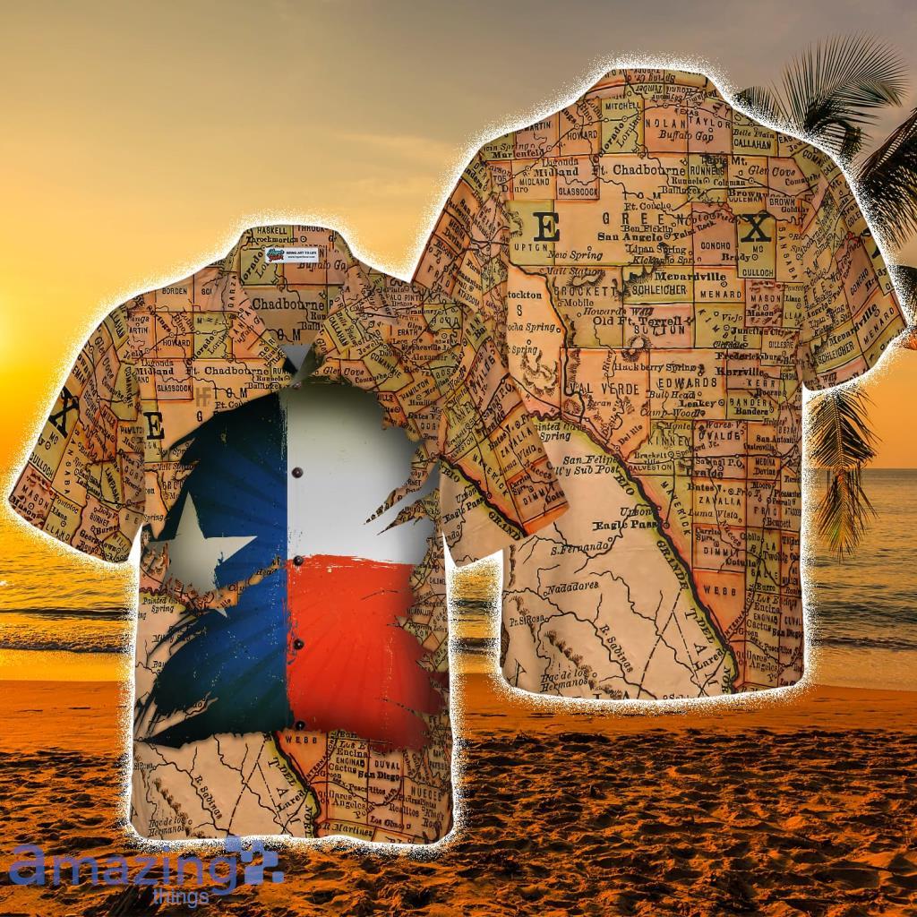 Texas Map Vintage Texas Hawaiian Shirt, Unique Texas Shirt For Texas Lovers - Texas Map Vintage Texas Hawaiian Shirt, Unique Texas Shirt For Texas Lovers
