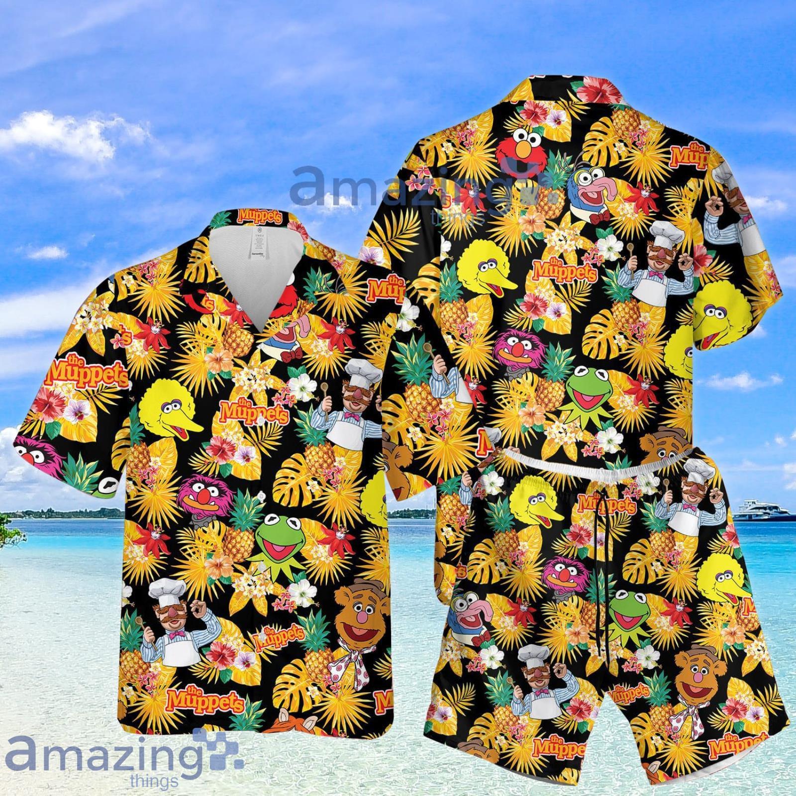 The Muppets Fans Pineapple Tropical Flower Summer Set Hawaiian Shirt And Shorts Beach Product Photo 1