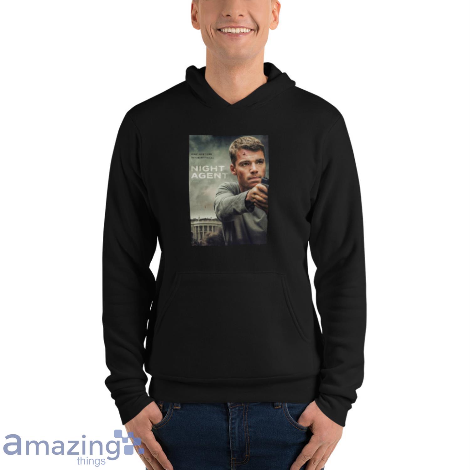 The Night Agent Tv Show Netflix 2023 Shirt image The Night Agent Tv Show Netflix 2023 Shirt - Unisex Fleece Pullover Hoodie