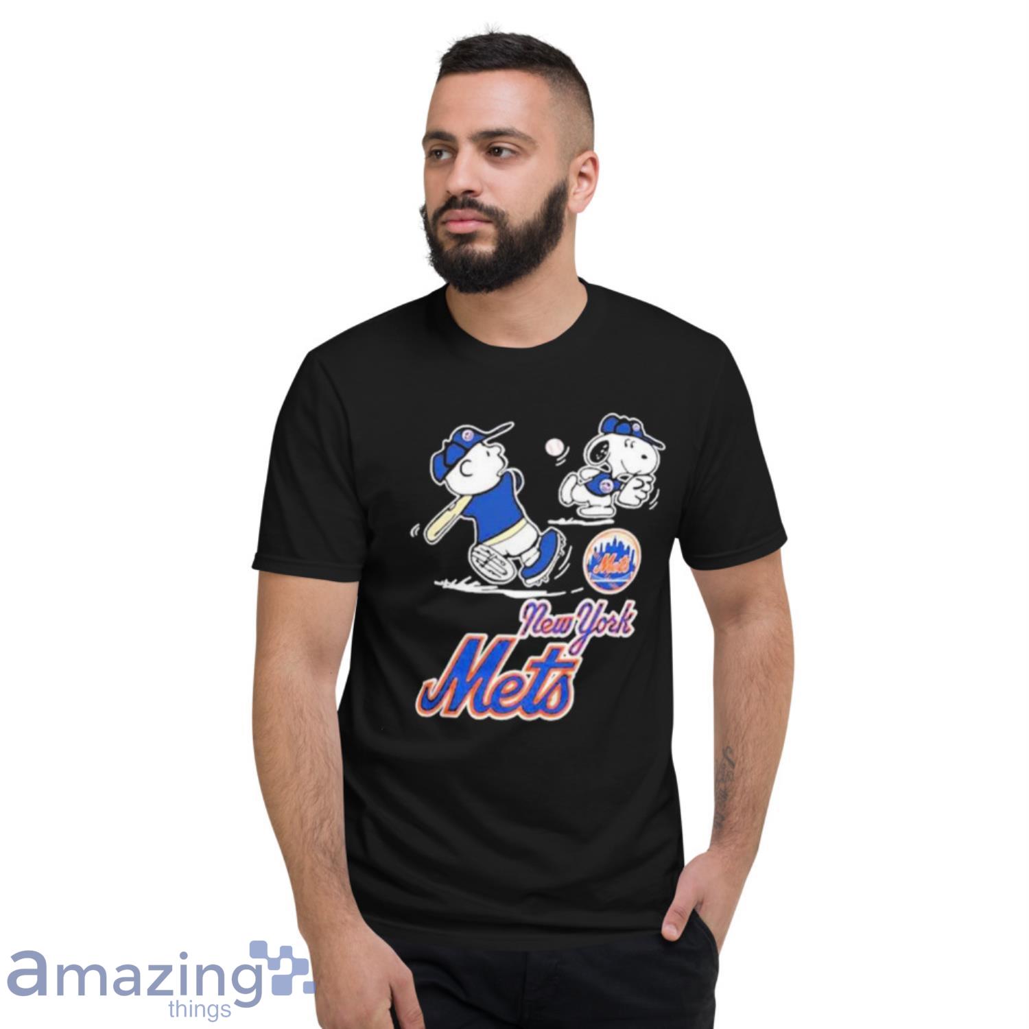 Mlb New York Mets Charlie Brown Snoopy New York Mets T-Shirt For Fans