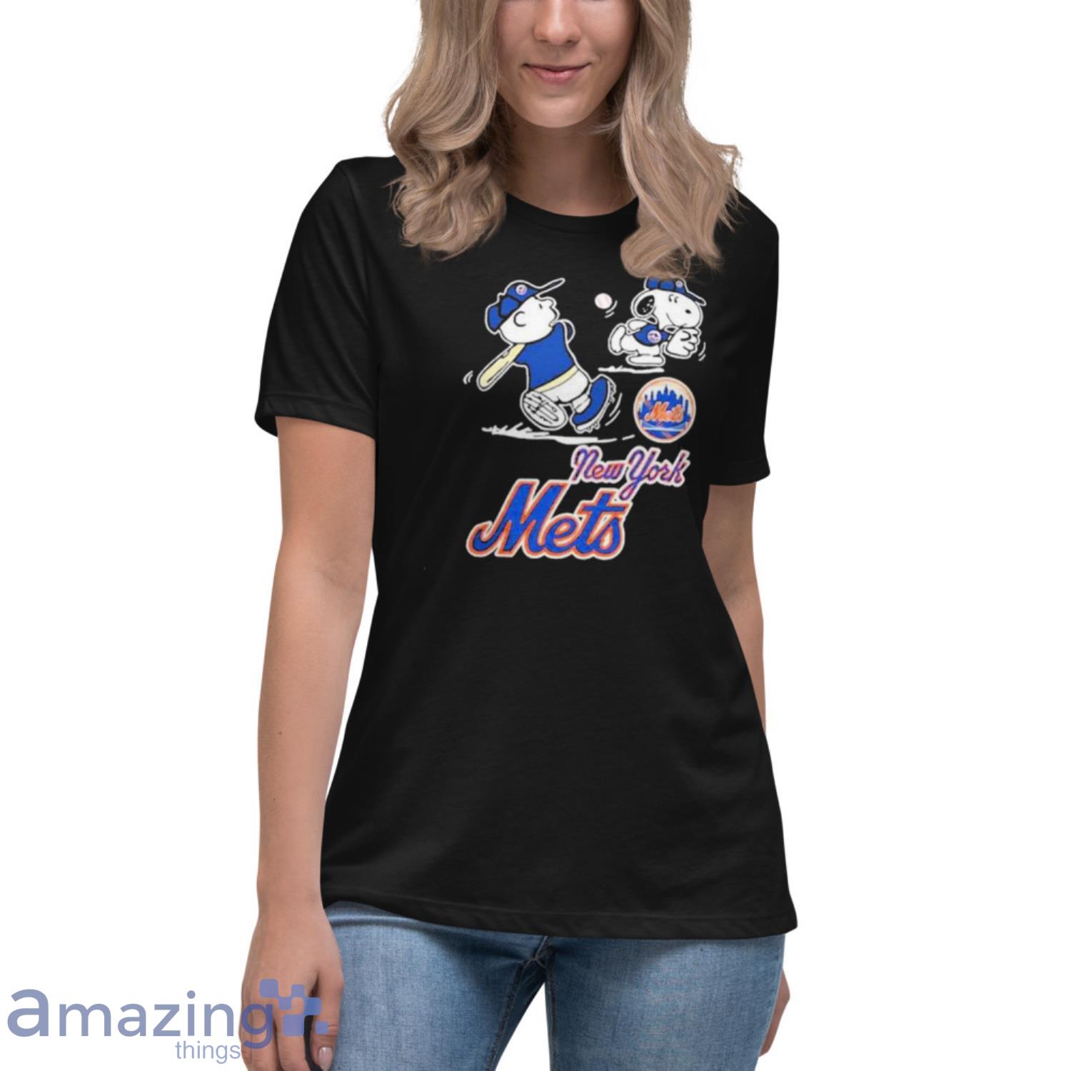 New York Mets Charlie Brown Snoopy New York Mets T-Shirt