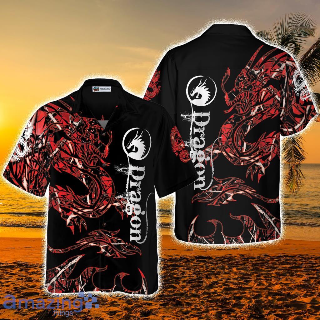 The Red Dragon Hawaiian Shirt - The Red Dragon Hawaiian Shirt
