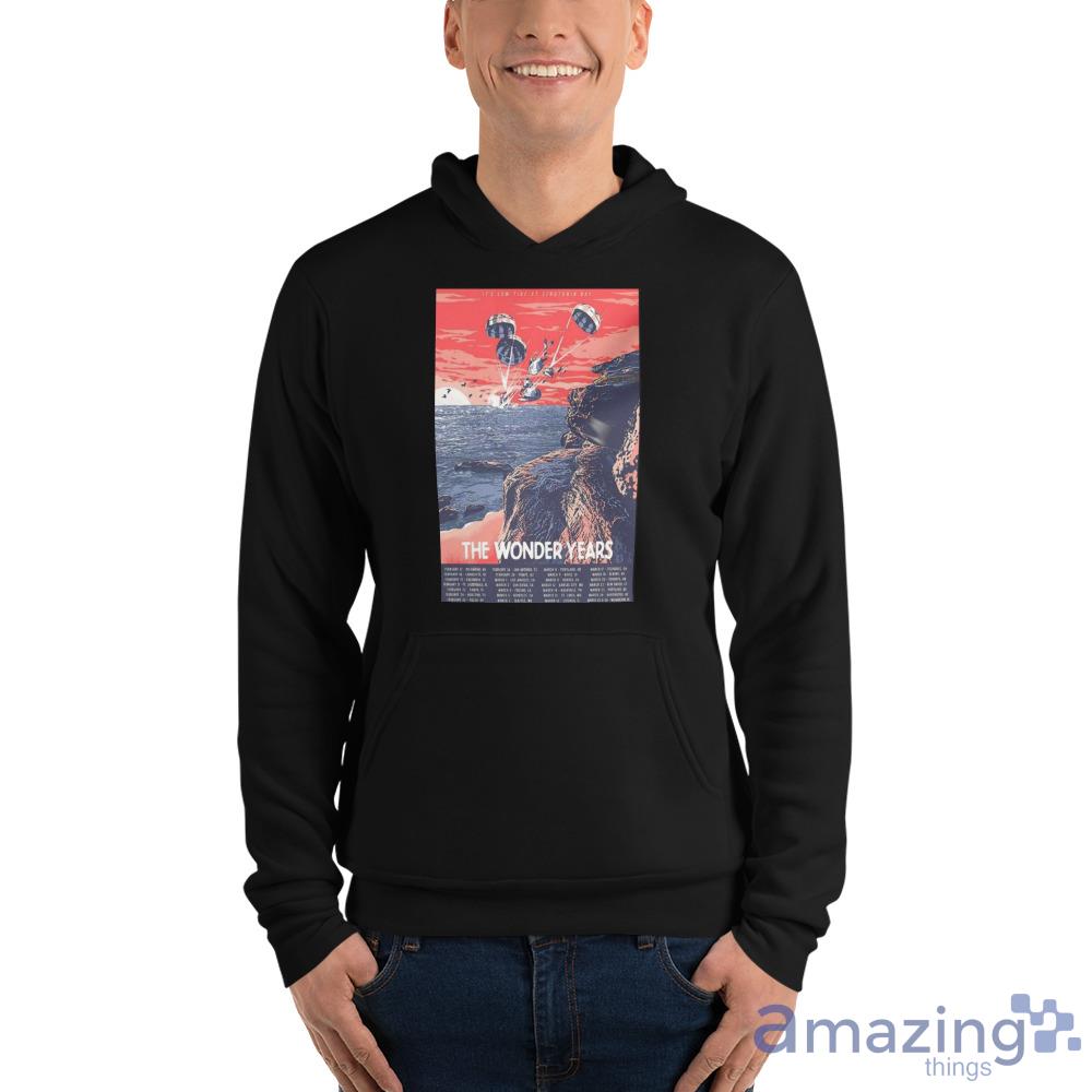 The Wonder Years 2023 Tour It's Low Tide Serotonin Bay Poster Shirt For Men Women image The Wonder Years 2023 Tour Its Low Tide Serotonin Bay Poster Shirt For Men Women - Unisex Fleece Pullover Hoodie