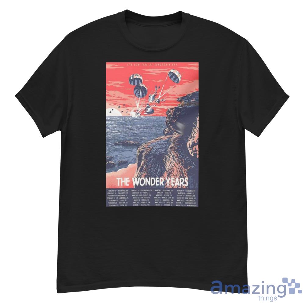 The Wonder Years 2023 Tour It's Low Tide Serotonin Bay Poster Shirt For Men Women image The Wonder Years 2023 Tour It's Low Tide Serotonin Bay Poster Shirt For Men Women - G500 Men’s Classic T-Shirt