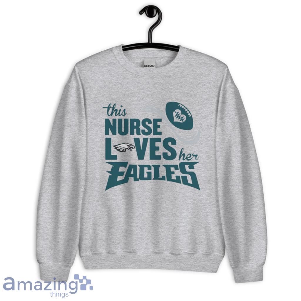 This Nurse Loves Her Philadelphia Eagles NFL Shirt image This Nurse Loves Her Philadelphia Eagles NFL Shirt - Unisex Heavy Blend Crewneck Sweatshirt