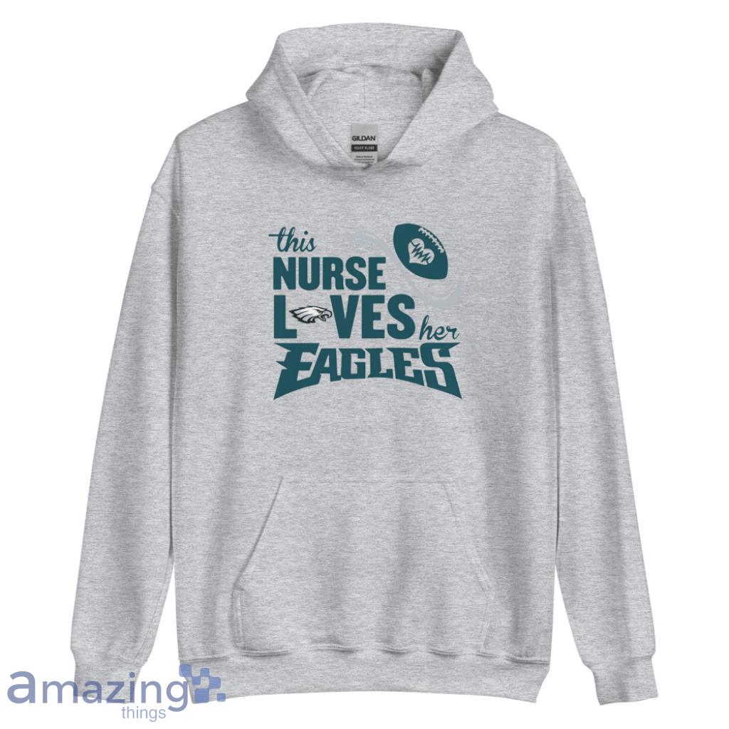This Nurse Loves Her Philadelphia Eagles NFL Shirt image This Nurse Loves Her Philadelphia Eagles NFL Shirt - Unisex Heavy Blend Hooded Sweatshirt