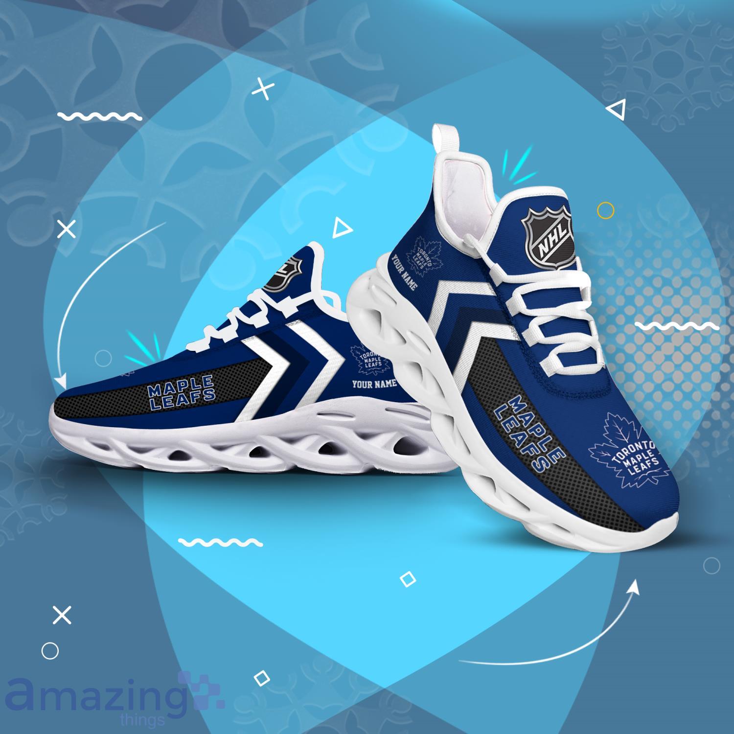Toronto Maple Leafs Custom Name Men And Women Max Soul Shoes Running Sneakers image Toronto Maple Leafs Custom Name Men And Women Max Soul Shoes Running Sneakers Product Photo 2