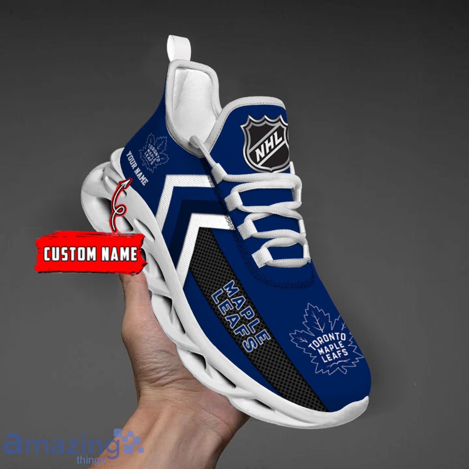 Toronto Maple Leafs Custom Name Men And Women Max Soul Shoes Running Sneakers image Toronto Maple Leafs Custom Name Men And Women Max Soul Shoes Running Sneakers Product Photo 4