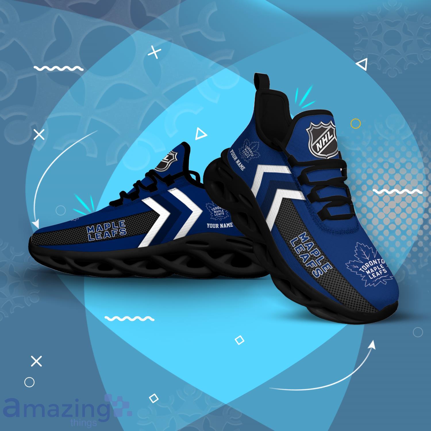 Toronto Maple Leafs Custom Name Men And Women Max Soul Shoes Running Sneakers Product Photo 1 Toronto Maple Leafs Custom Name Men And Women Max Soul Shoes Running Sneakers Product Photo 1